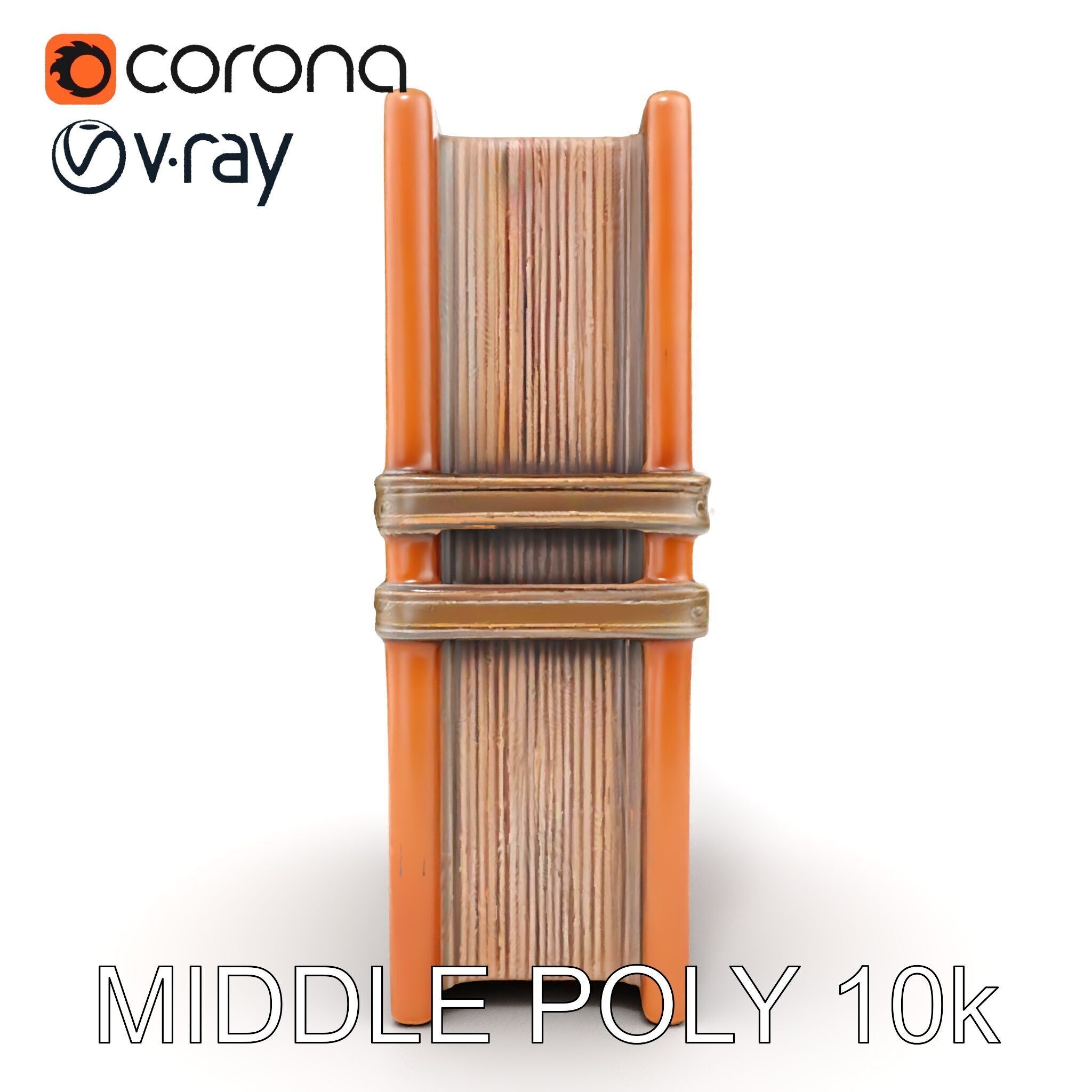 Antique Leather Bound Book Model Pack Low-poly 3D model_14