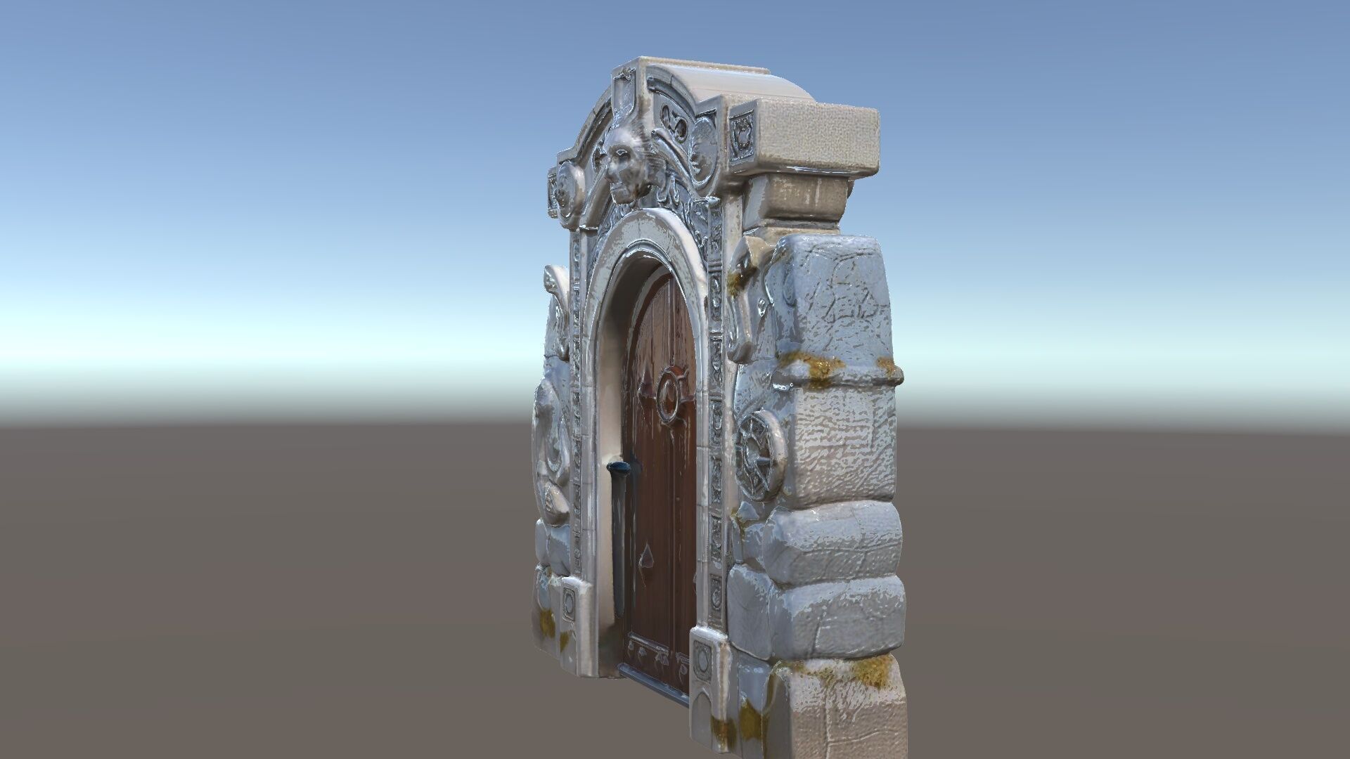 Ornate Gothic Door Model Pack for Architectural Visualization Low-poly 3D model_35