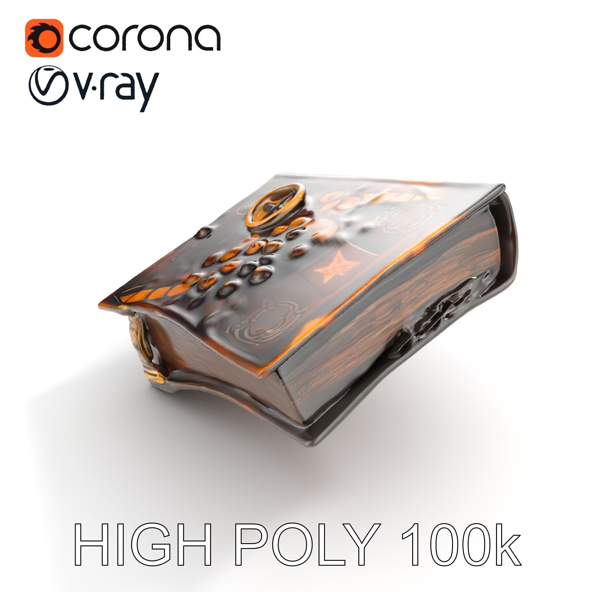 Ancient Spellbook Model Pack Low-poly 3D model_13