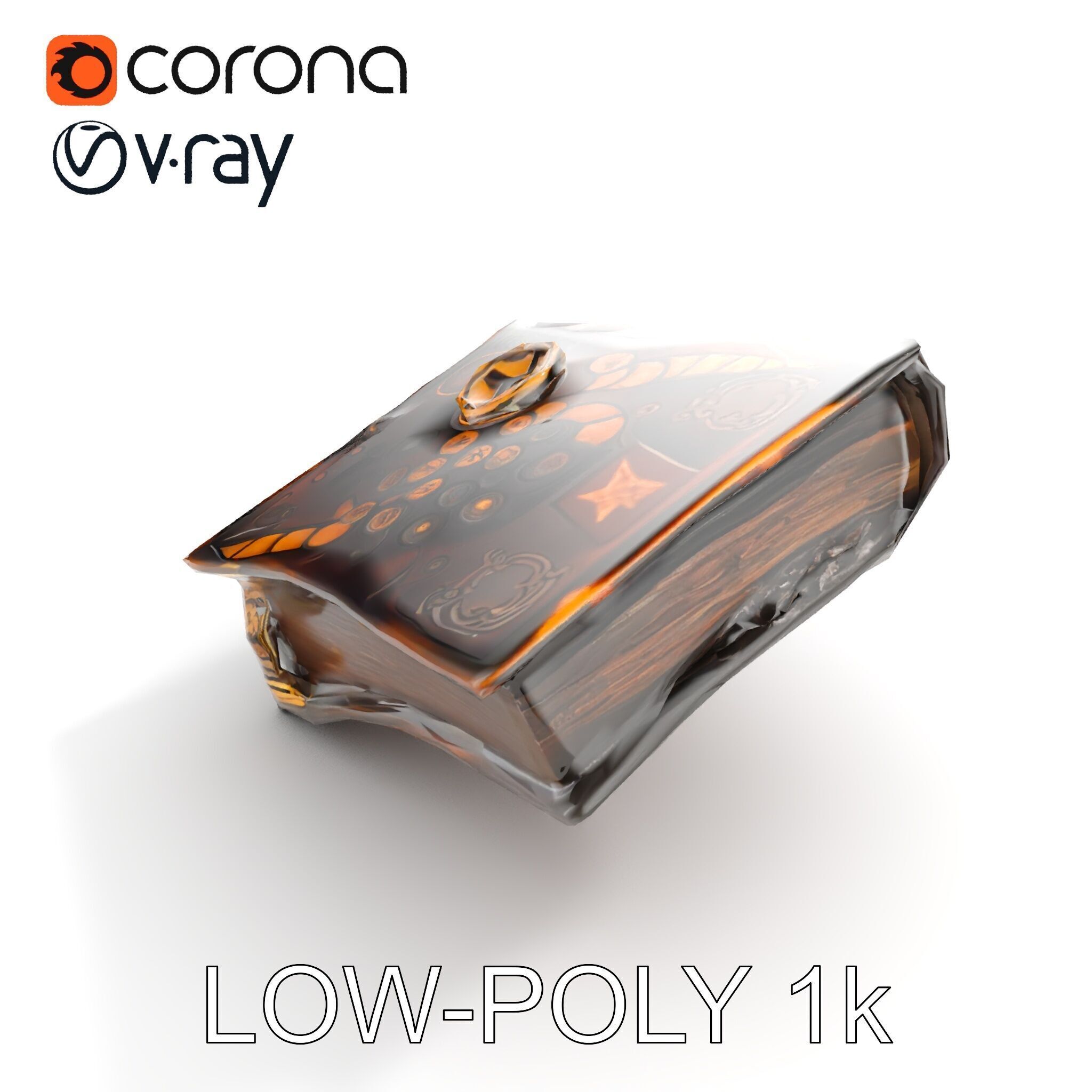 Ancient Spellbook Model Pack Low-poly 3D model_12