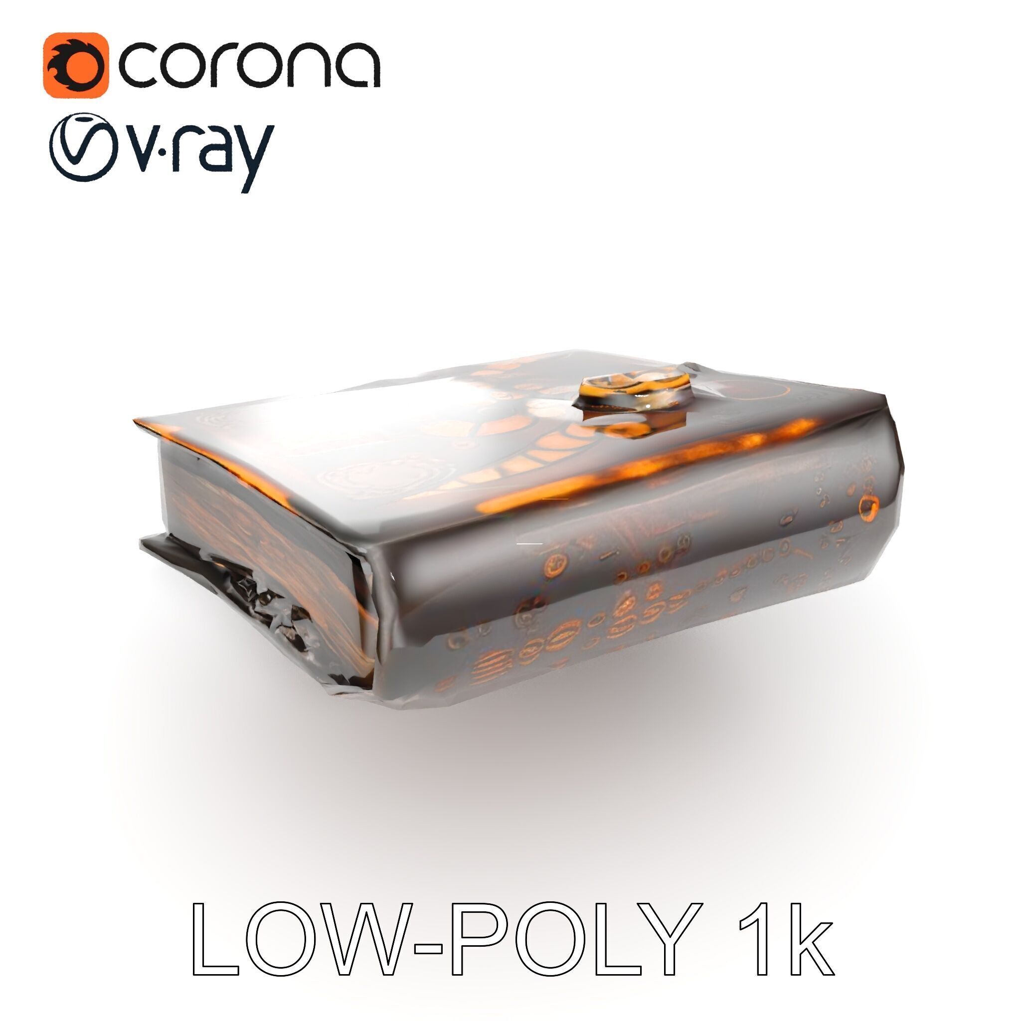 Ancient Spellbook Model Pack Low-poly 3D model_27