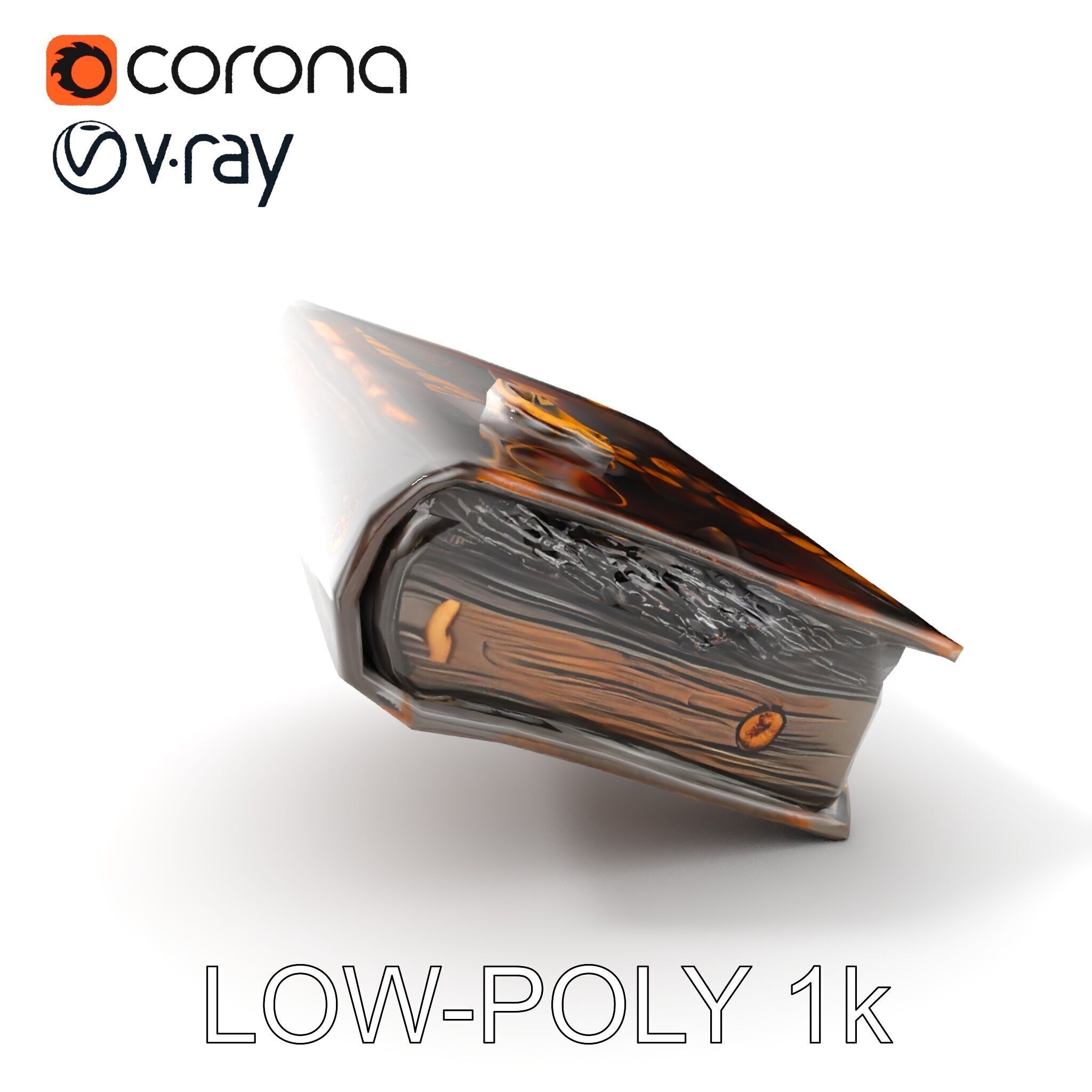 Ancient Spellbook Model Pack Low-poly 3D model_8