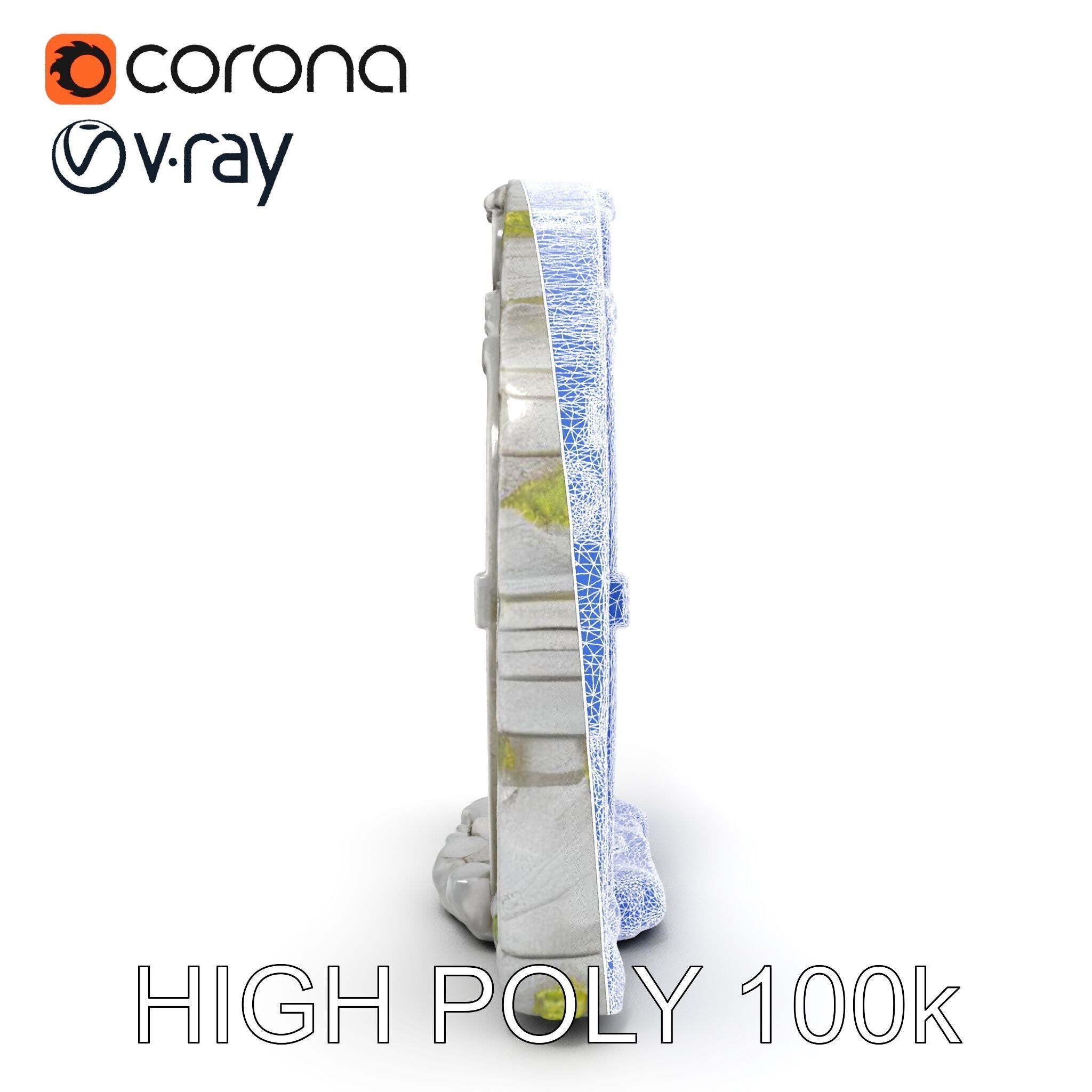 Ancient Rune Stone Archway Model Pack Low-poly 3D model_32