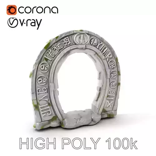 Ancient Rune Stone Archway Model Pack Low-poly 3D model