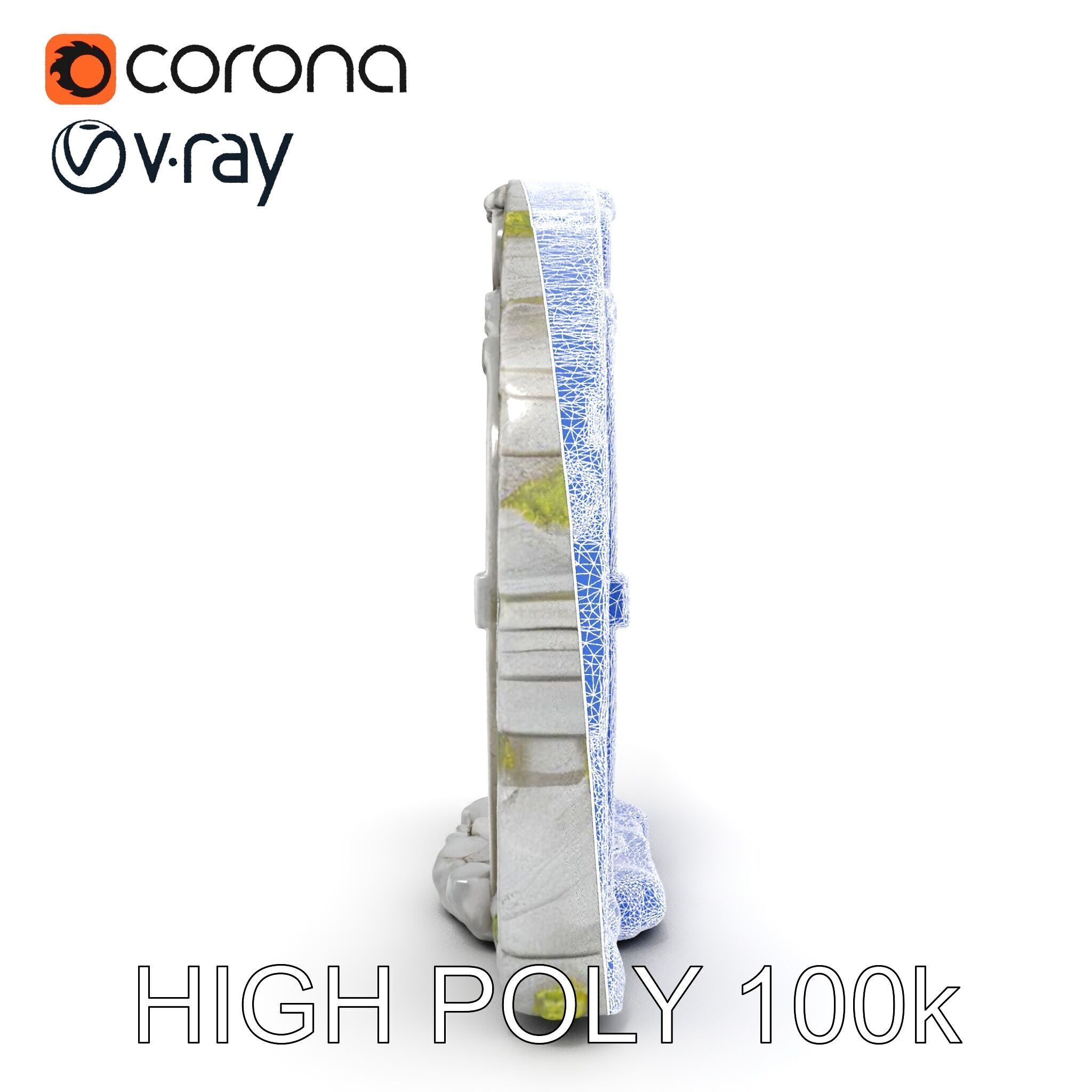 Ancient Rune Stone Archway Model Pack Low-poly 3D model_36