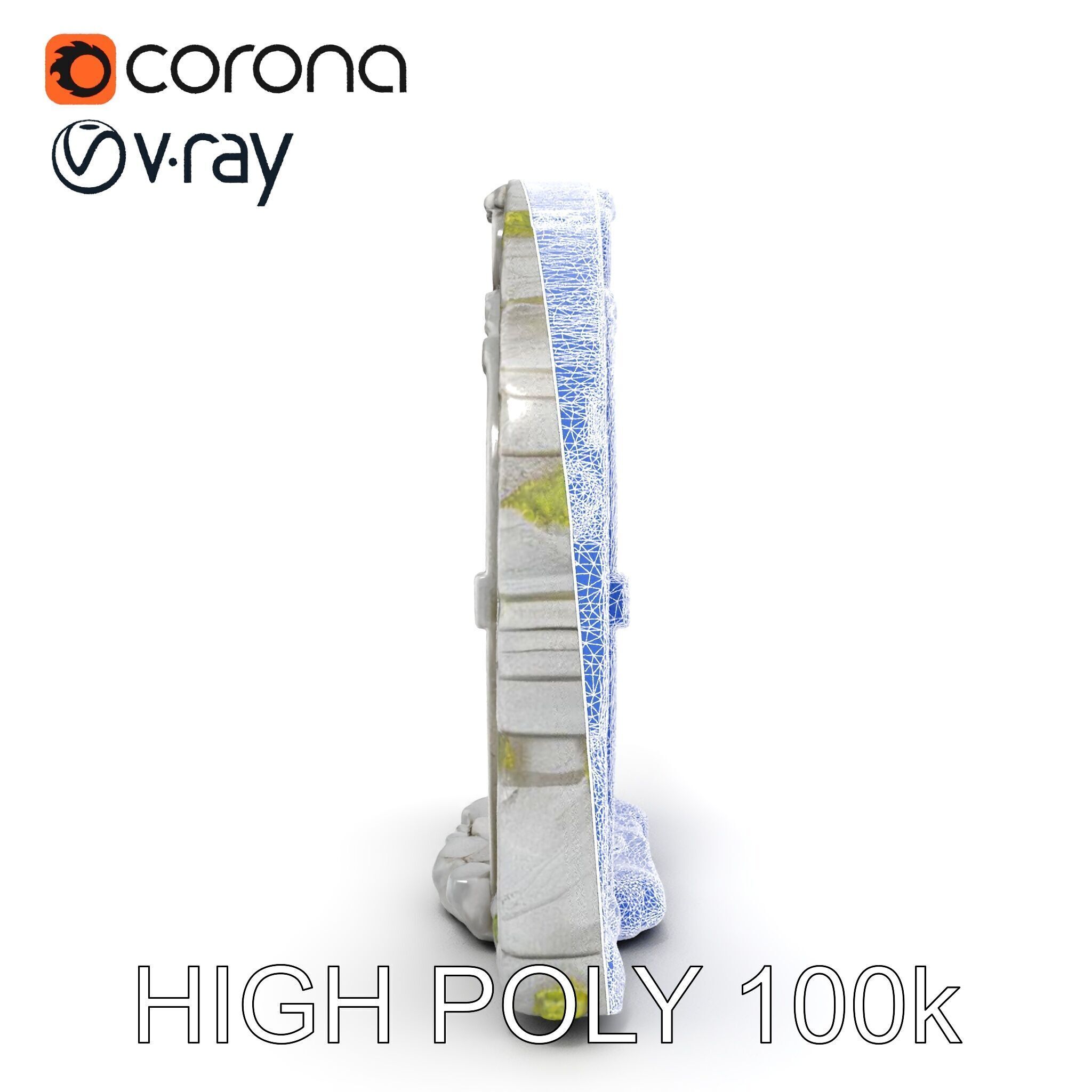 Ancient Rune Stone Archway Model Pack Low-poly 3D model_28