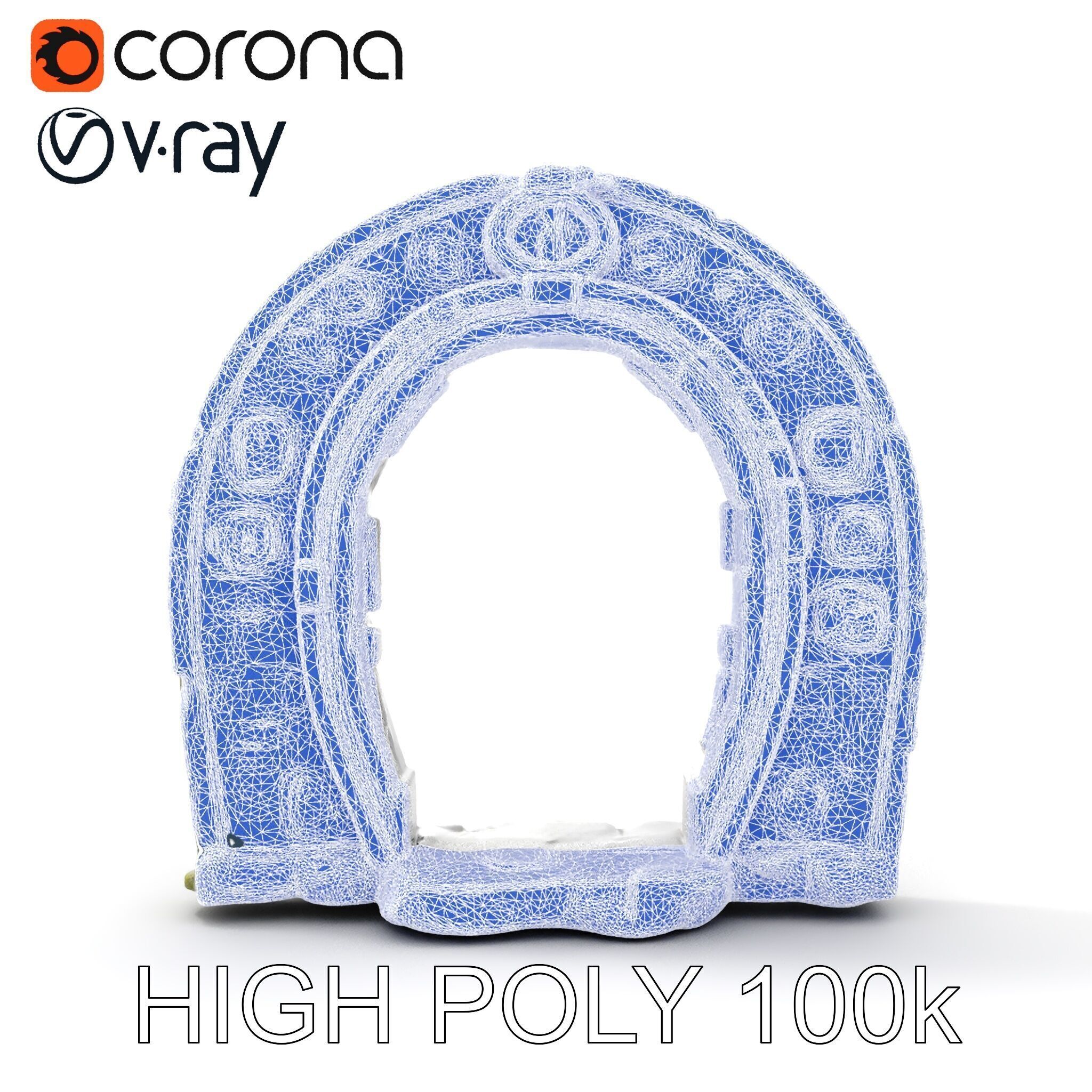 Ancient Rune Stone Archway Model Pack Low-poly 3D model_33