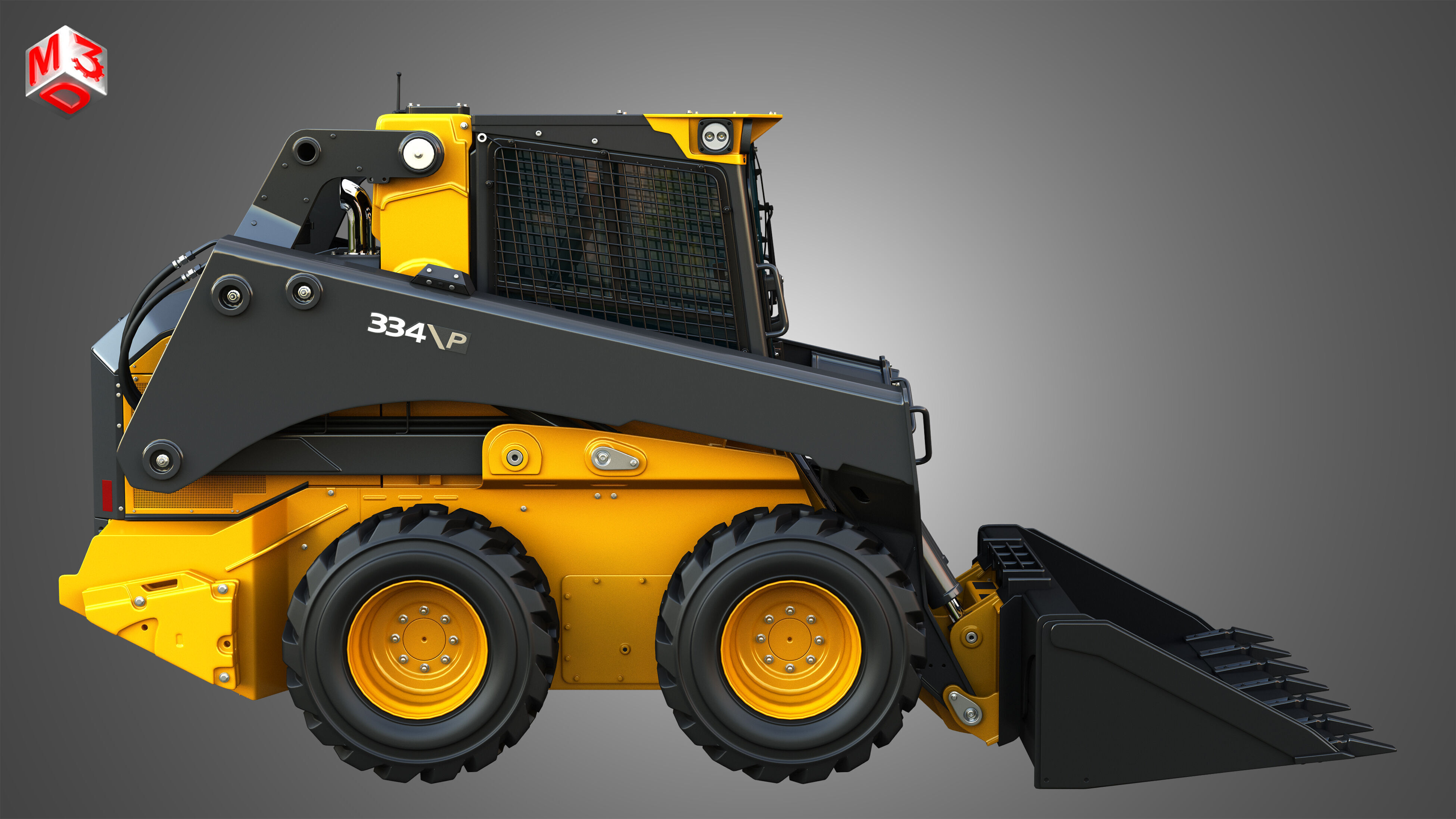 334 P-Tier Skid Steer Loader - Bucket 3D model_6