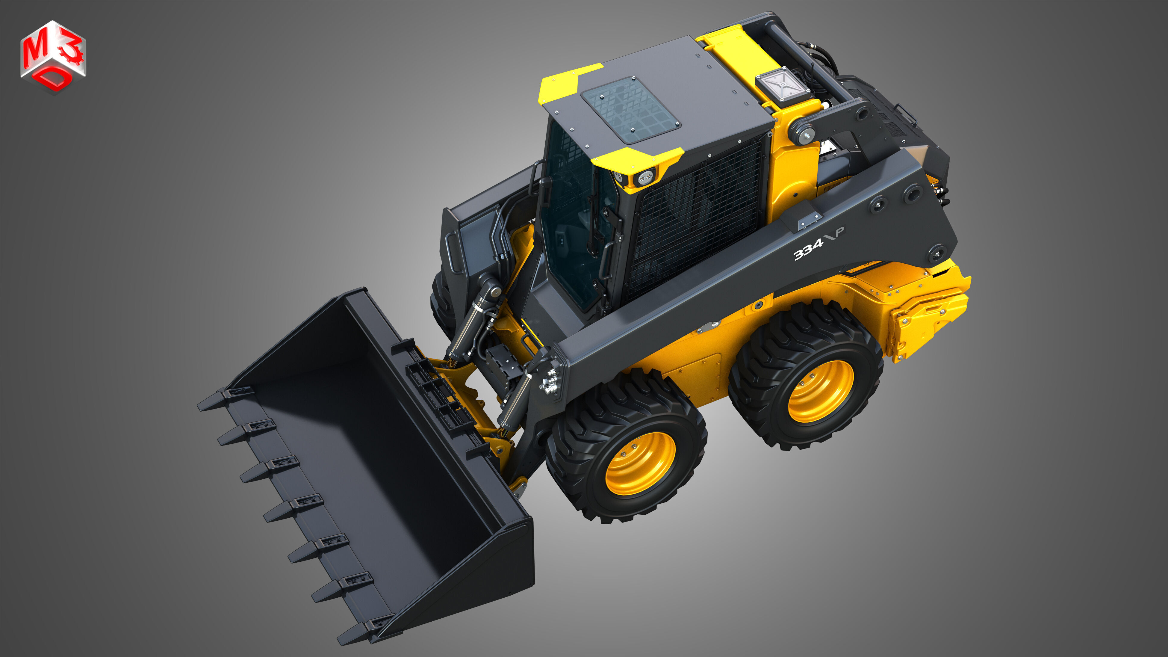 334 P-Tier Skid Steer Loader - Bucket 3D model_19