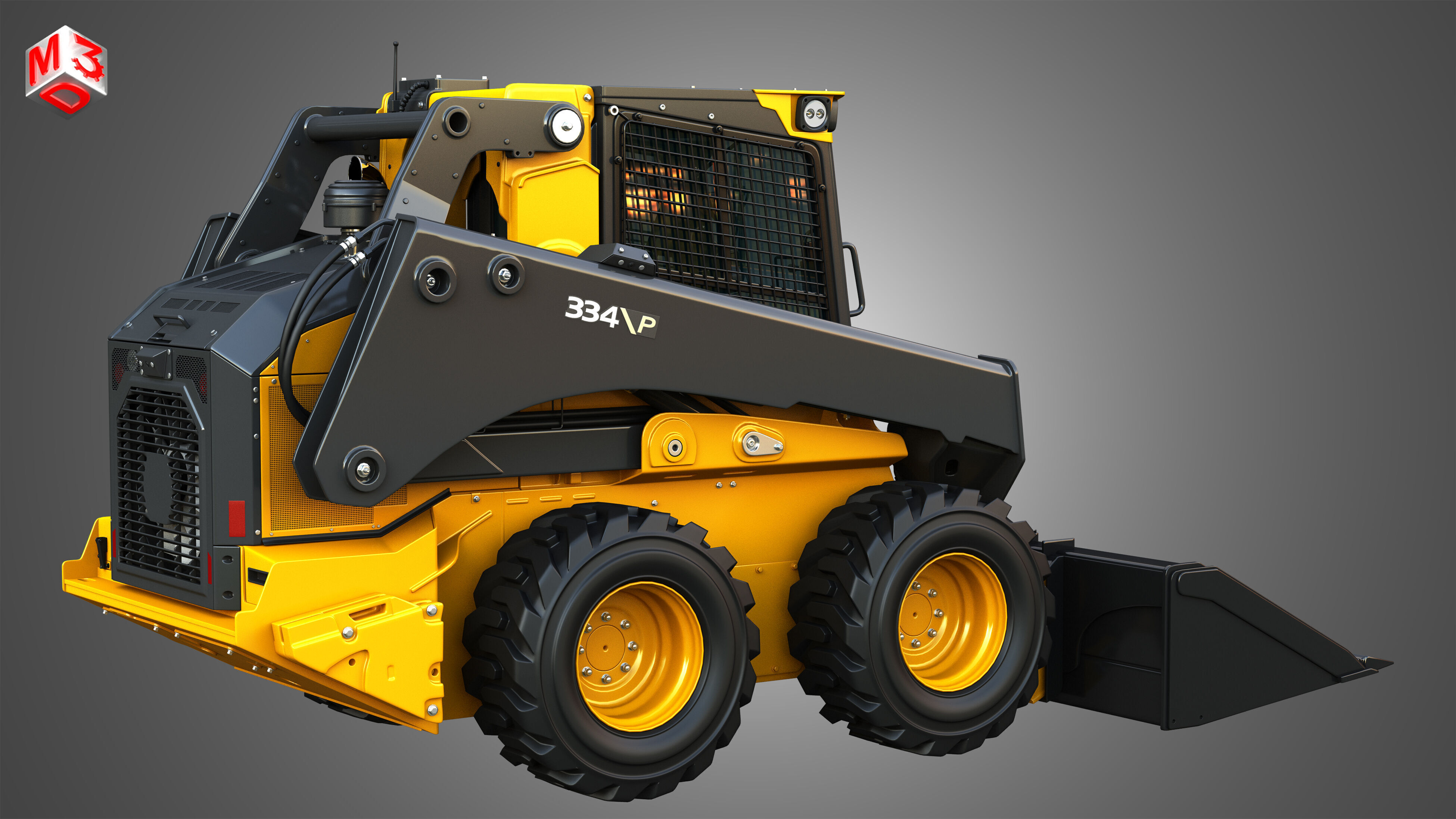 334 P-Tier Skid Steer Loader - Bucket 3D model_16