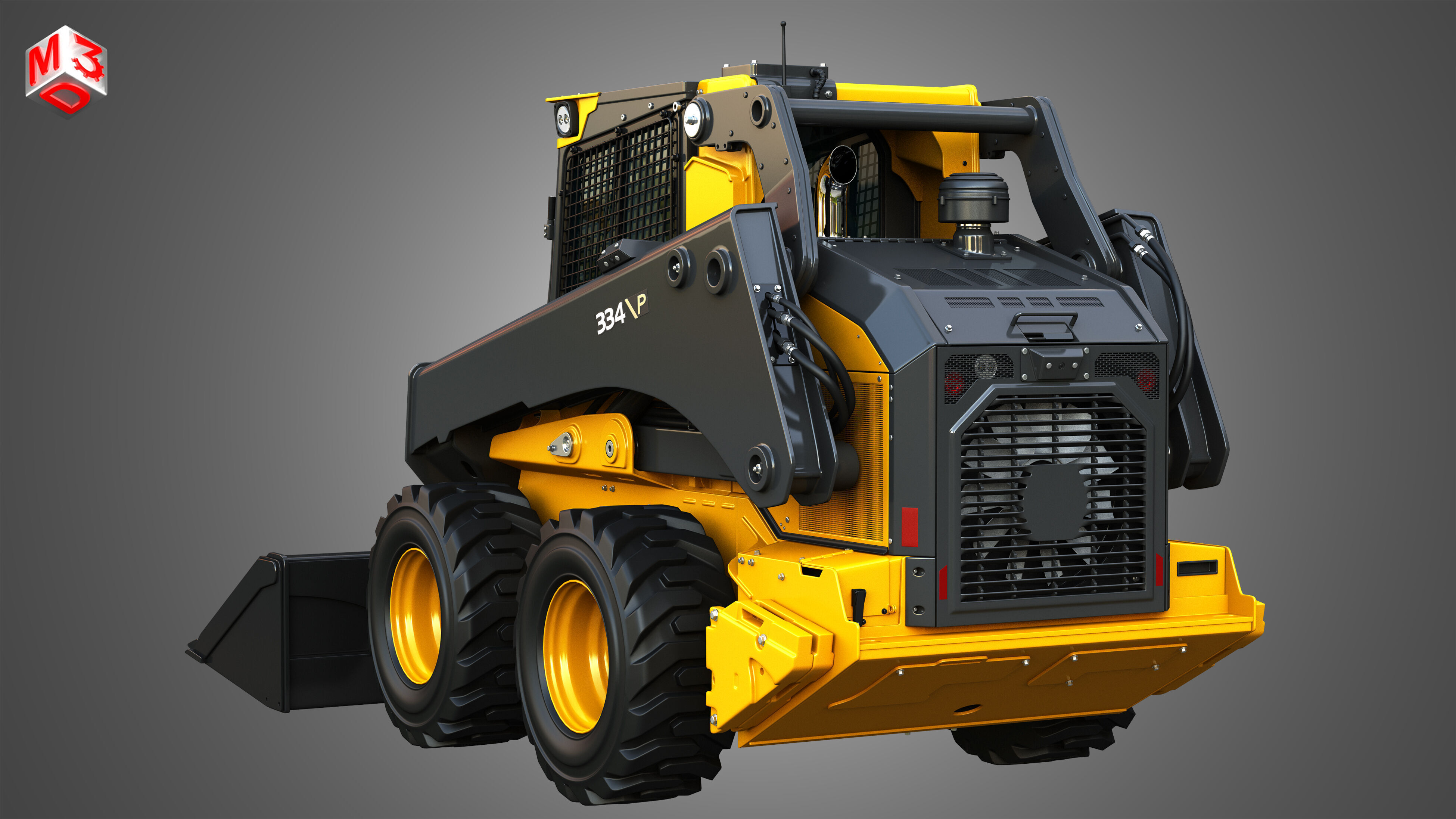 334 P-Tier Skid Steer Loader - Bucket 3D model_14