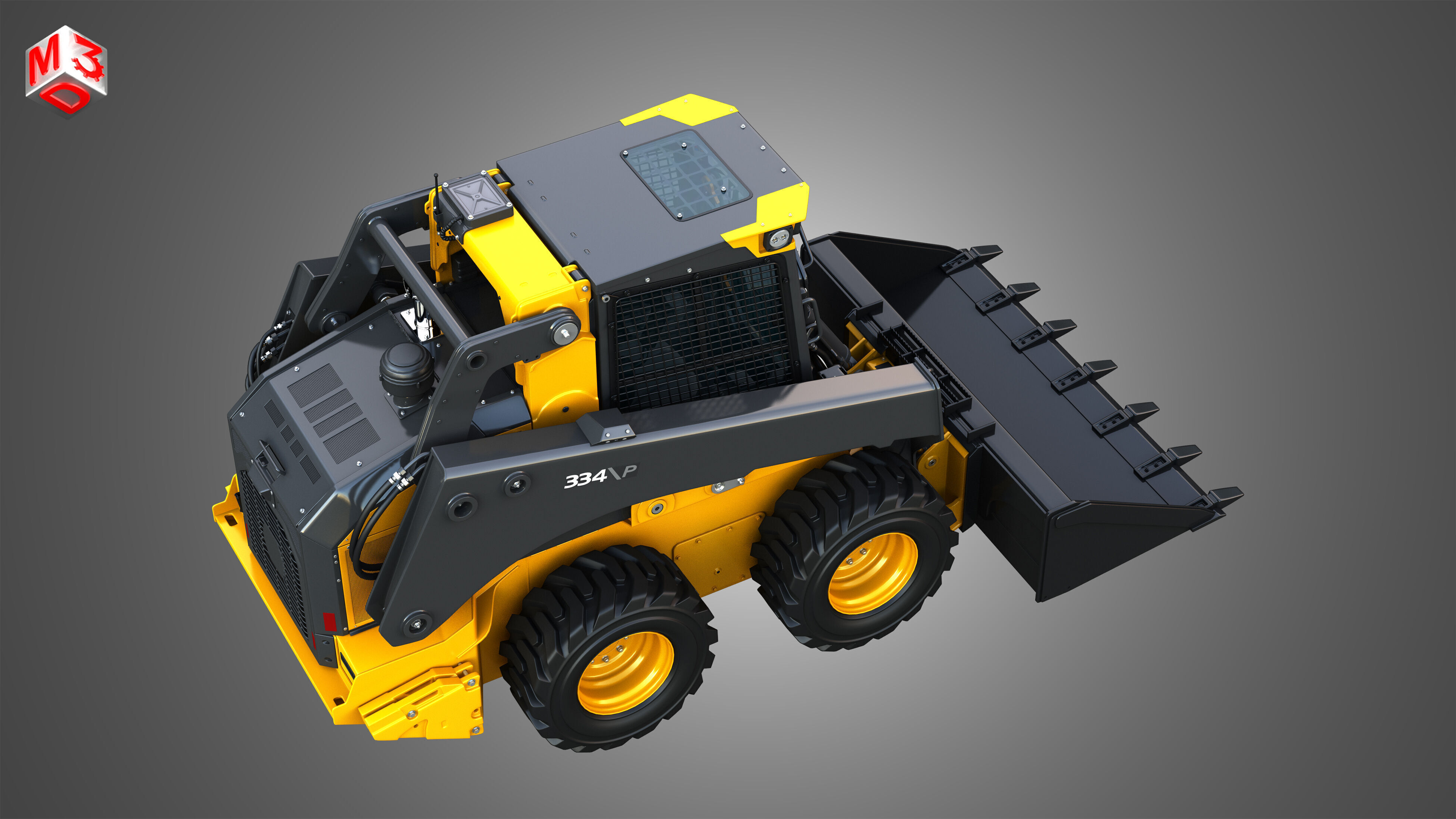 334 P-Tier Skid Steer Loader - Bucket 3D model_20