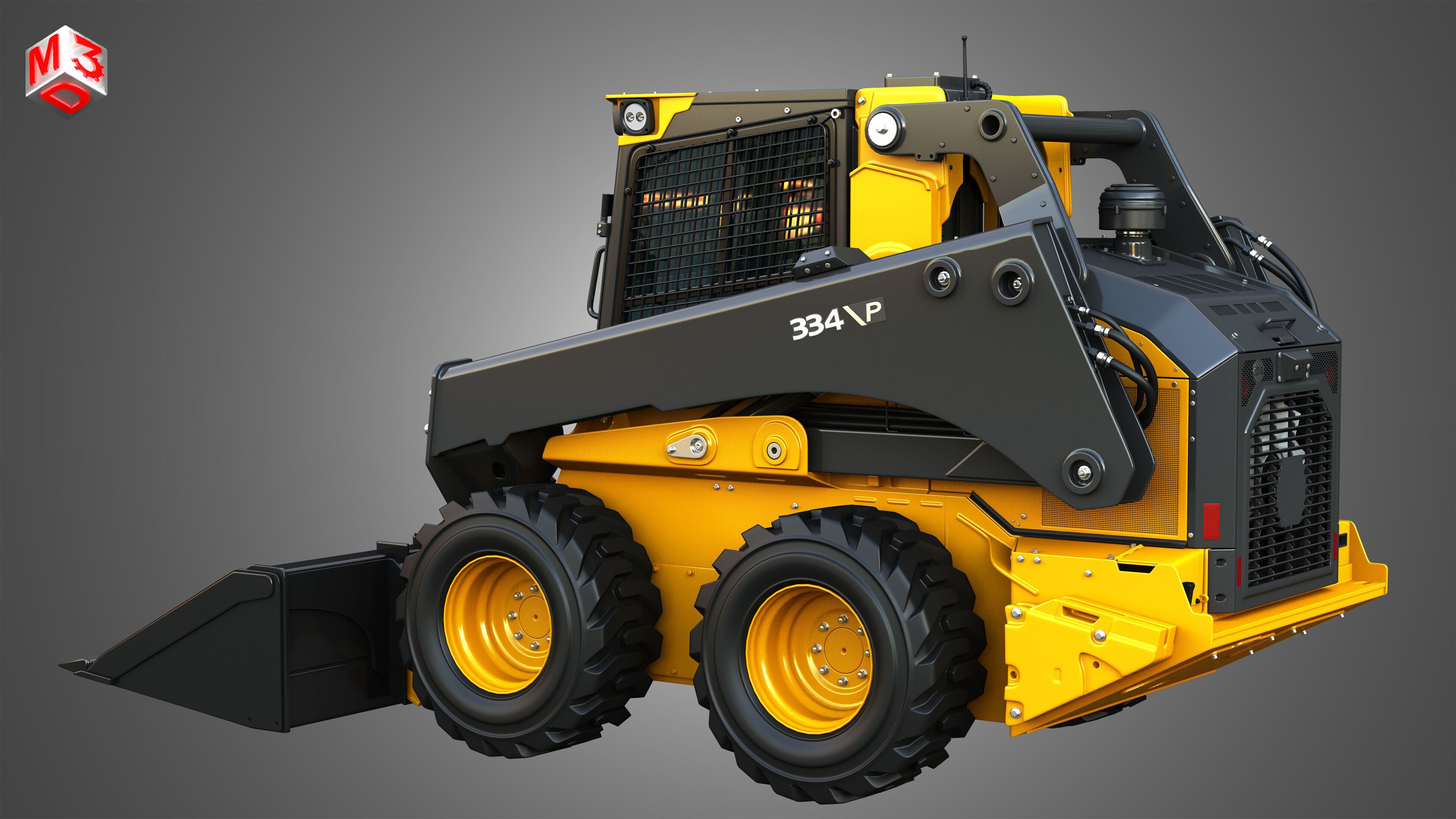 334 P-Tier Skid Steer Loader - Bucket 3D model_18
