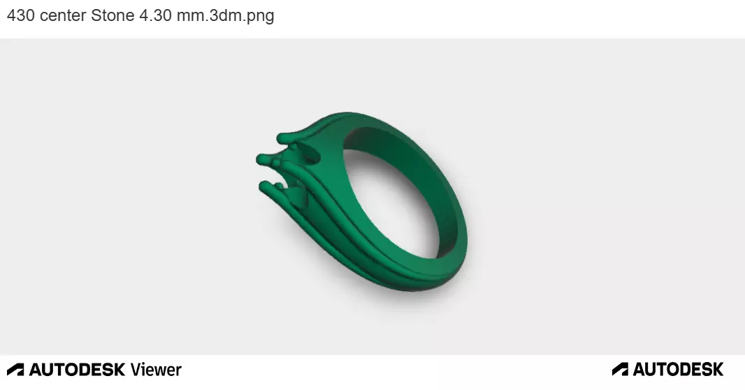 Elegant Diamond Ring 3D print model