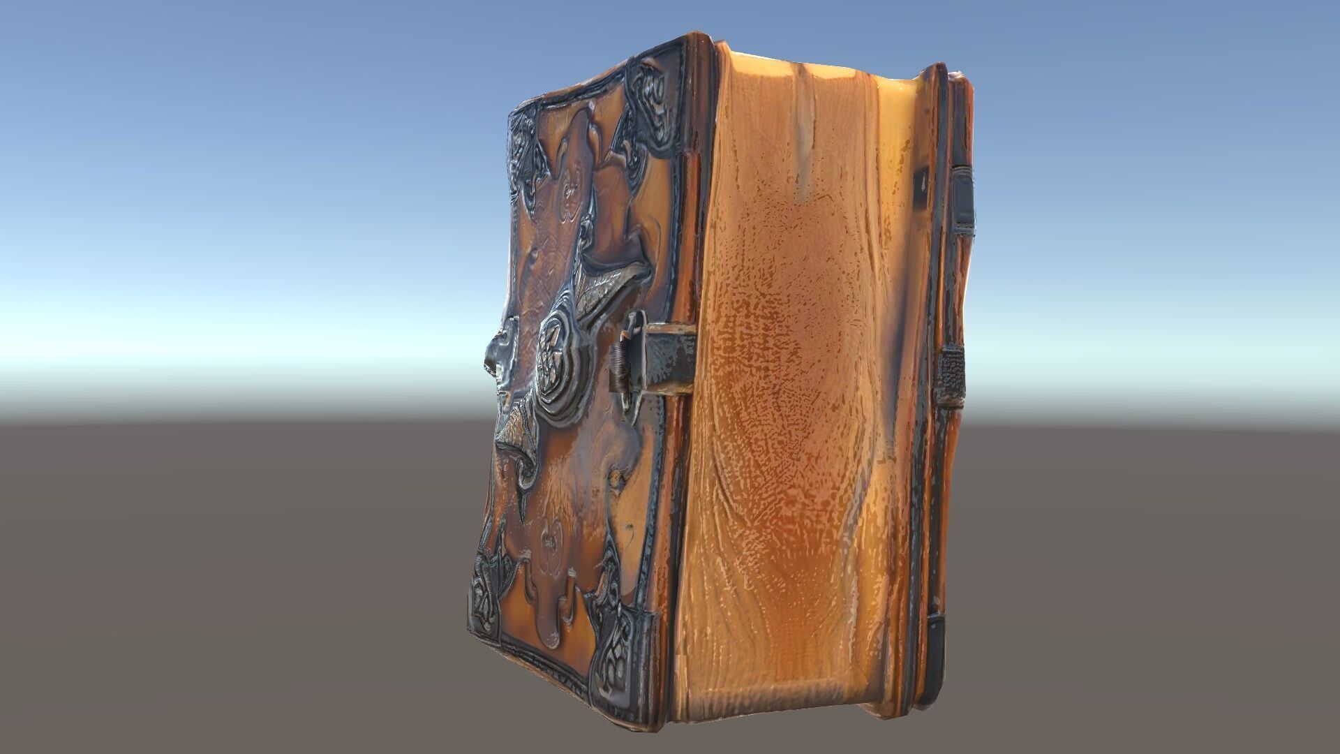 Medieval LeatherBound Book Model Pack Low-poly 3D model_34