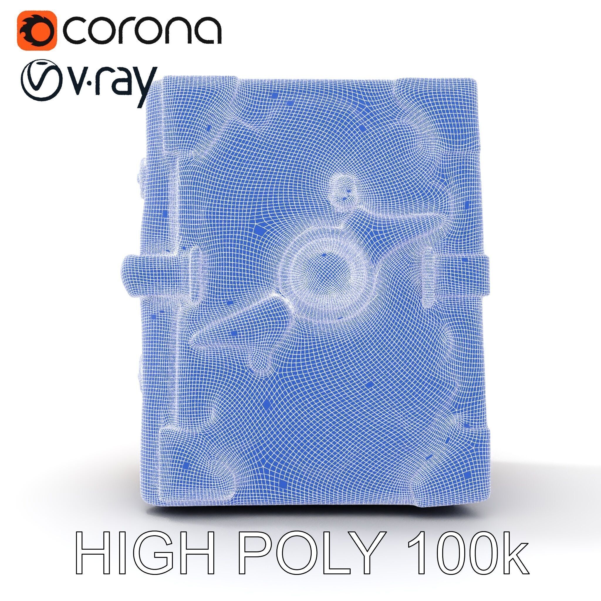 Medieval LeatherBound Book Model Pack Low-poly 3D model_32