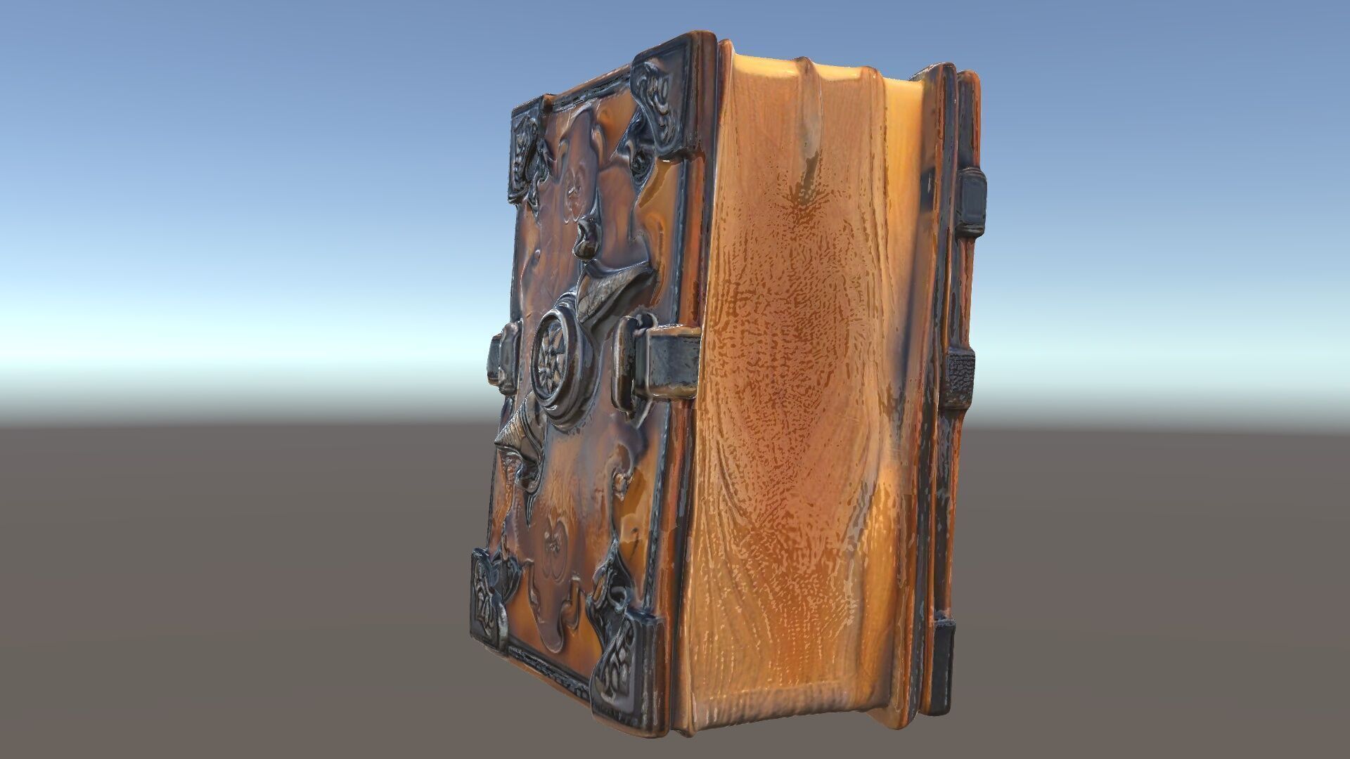 Medieval LeatherBound Book Model Pack Low-poly 3D model_5