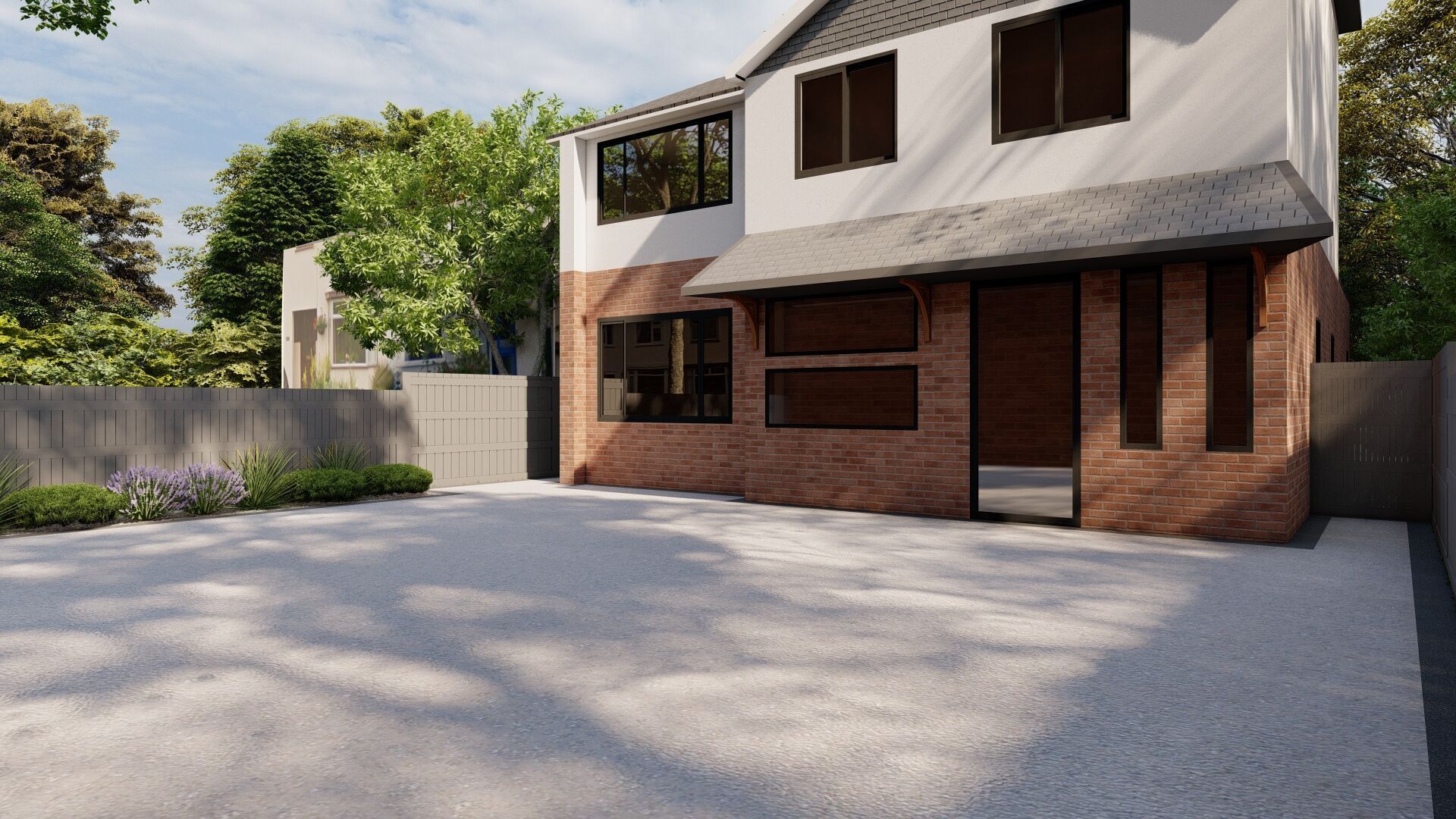 Garden Landscape 3D Model - SketchUp and Lumion Scene 3D model 3D model_7