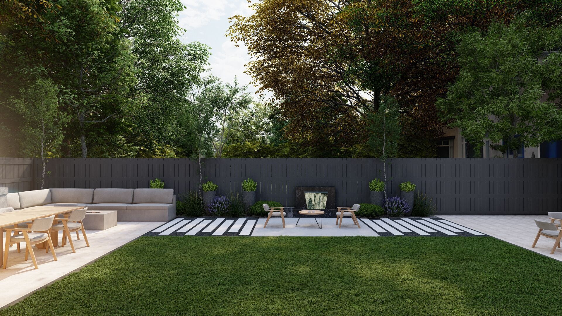 Garden Landscape 3D Model - SketchUp and Lumion Scene 3D model 3D model_8