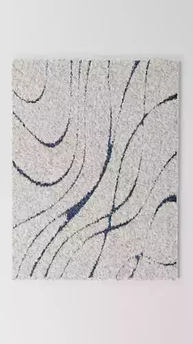 Low wool carpet 3D model