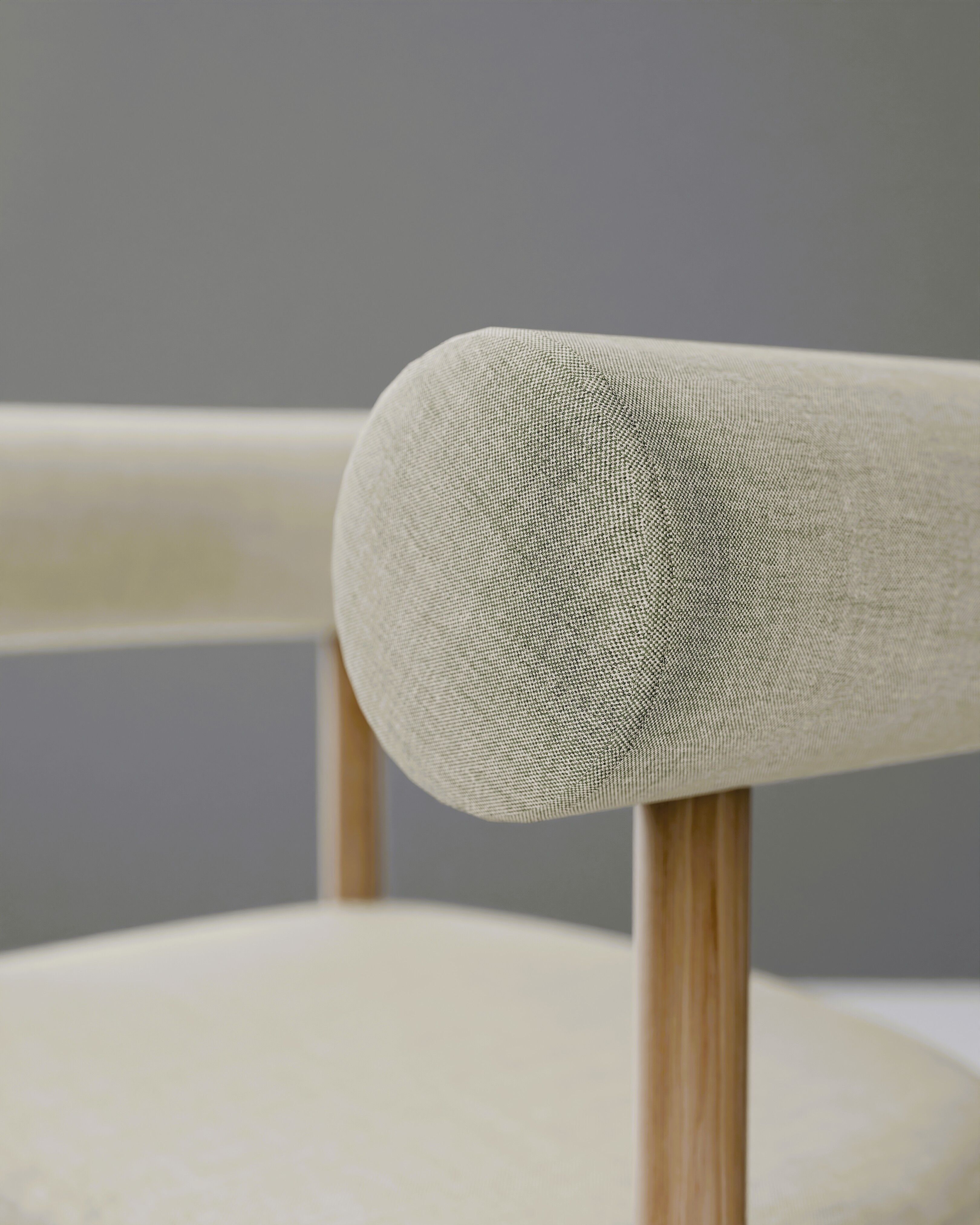 Dining chair Low-poly 3D model_6