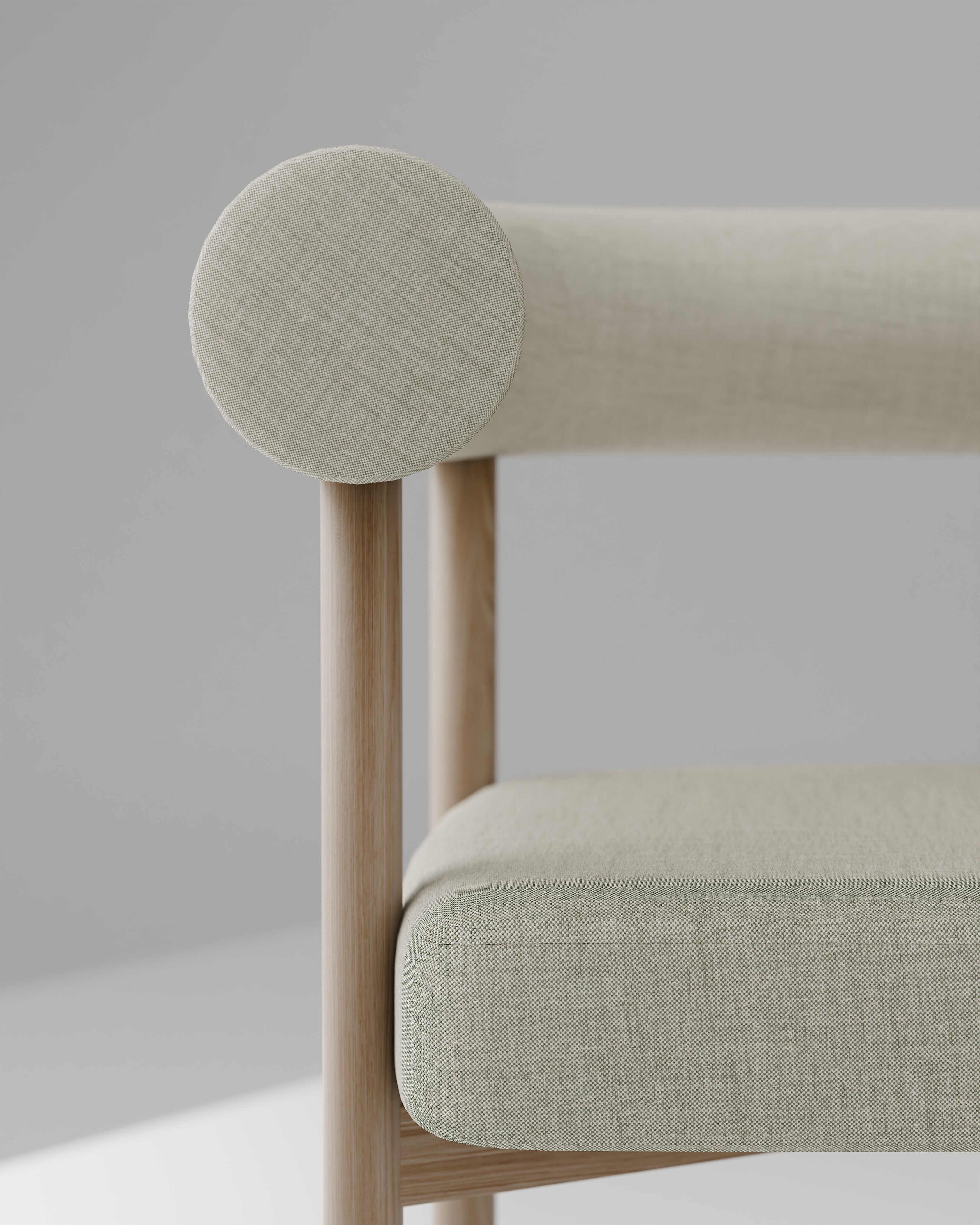 Dining chair Low-poly 3D model_7