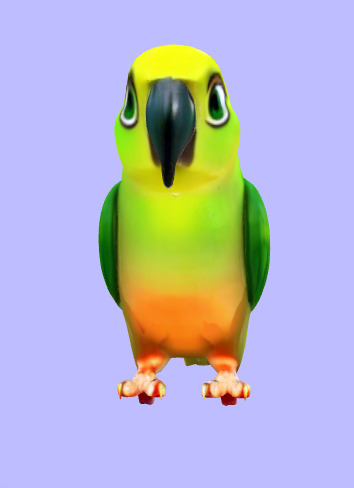 GREEN PARROT 3D MODAL 3D print model_3