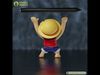 Chibi Monkey D Luffy  Pen Holder - Cute 3D Printable Desk Figure 3D print model_1
