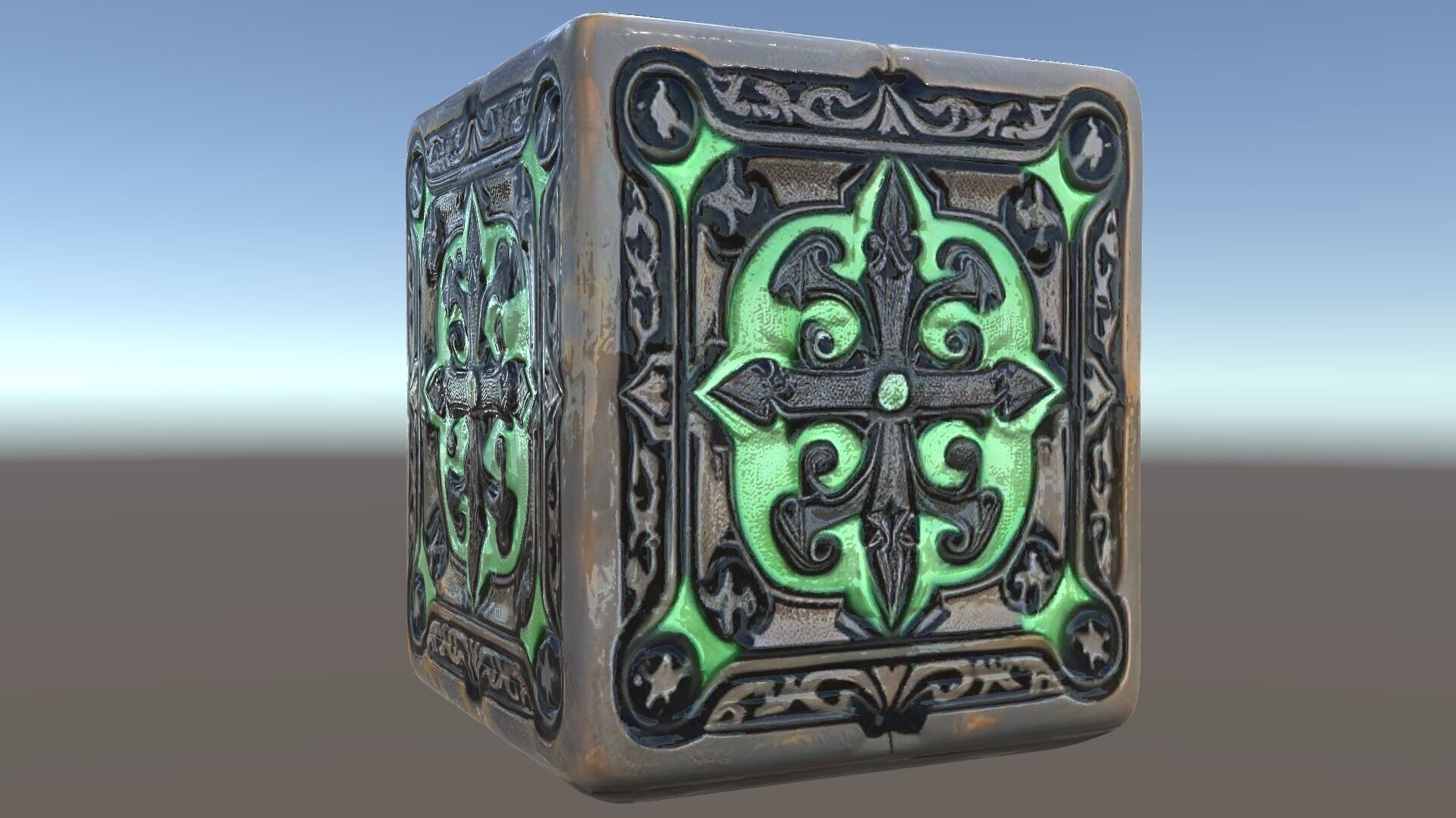 Intricate Gothic Cube Model Pack Low-poly 3D model_35