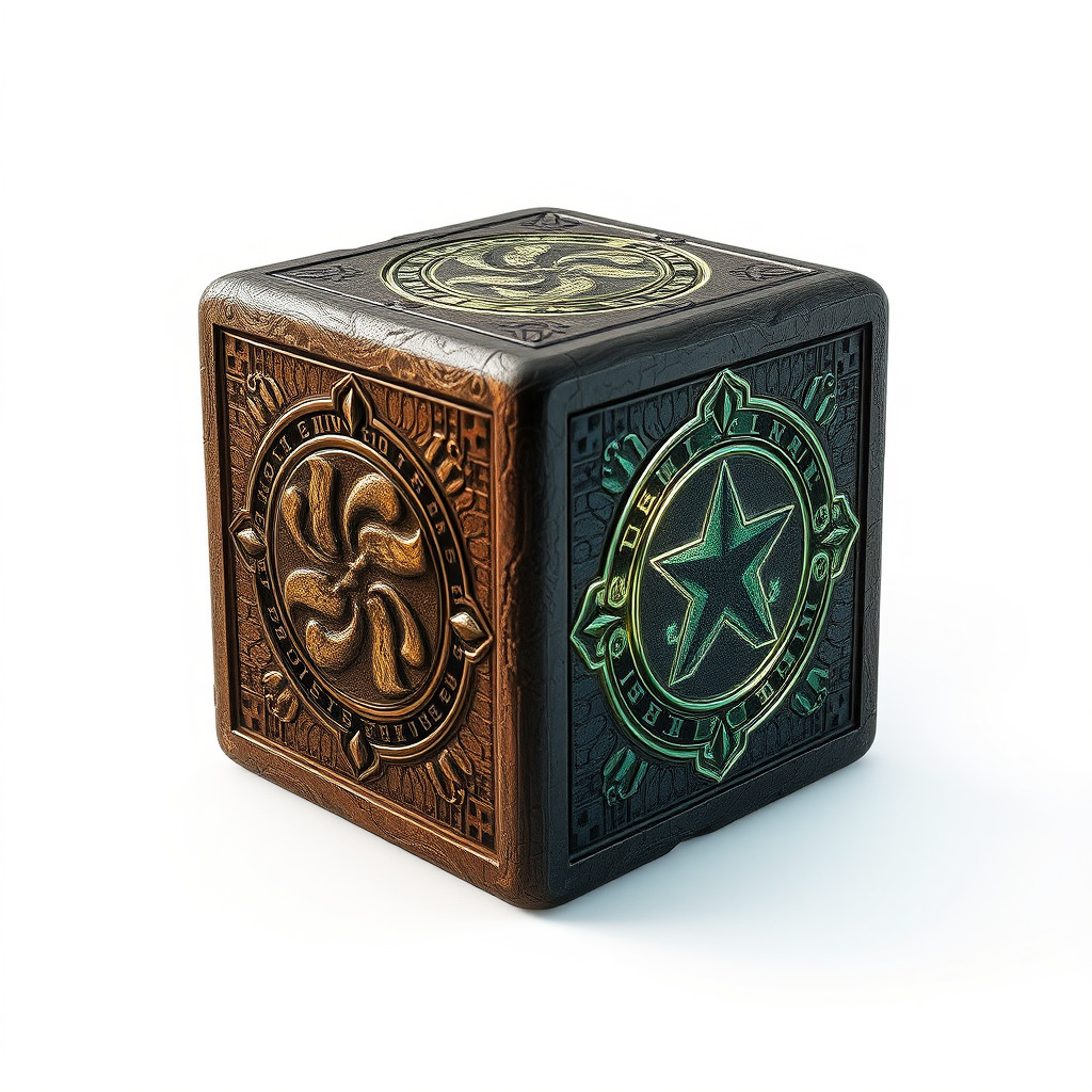 Mystical Artifact Cube model pack Low-poly 3D model_3