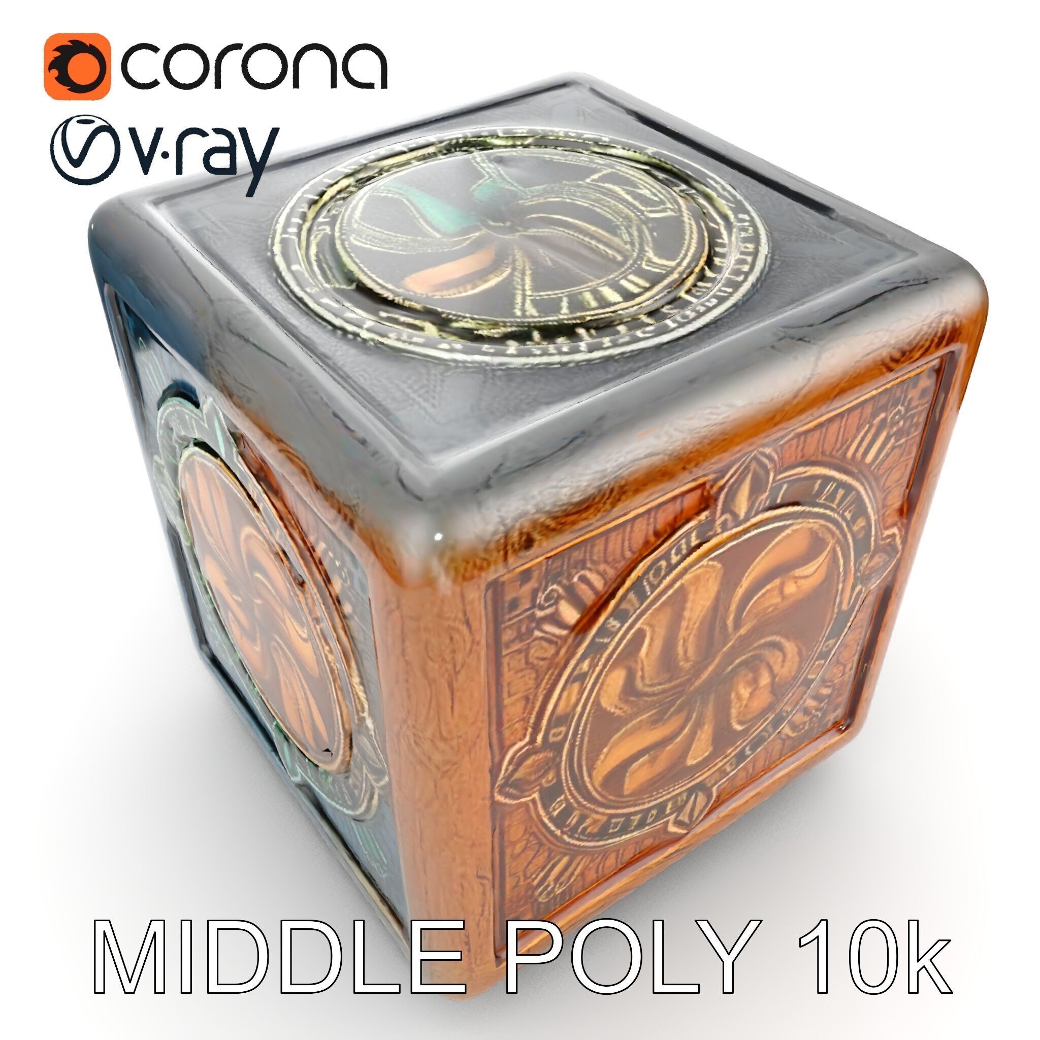 Mystical Artifact Cube model pack Low-poly 3D model_23