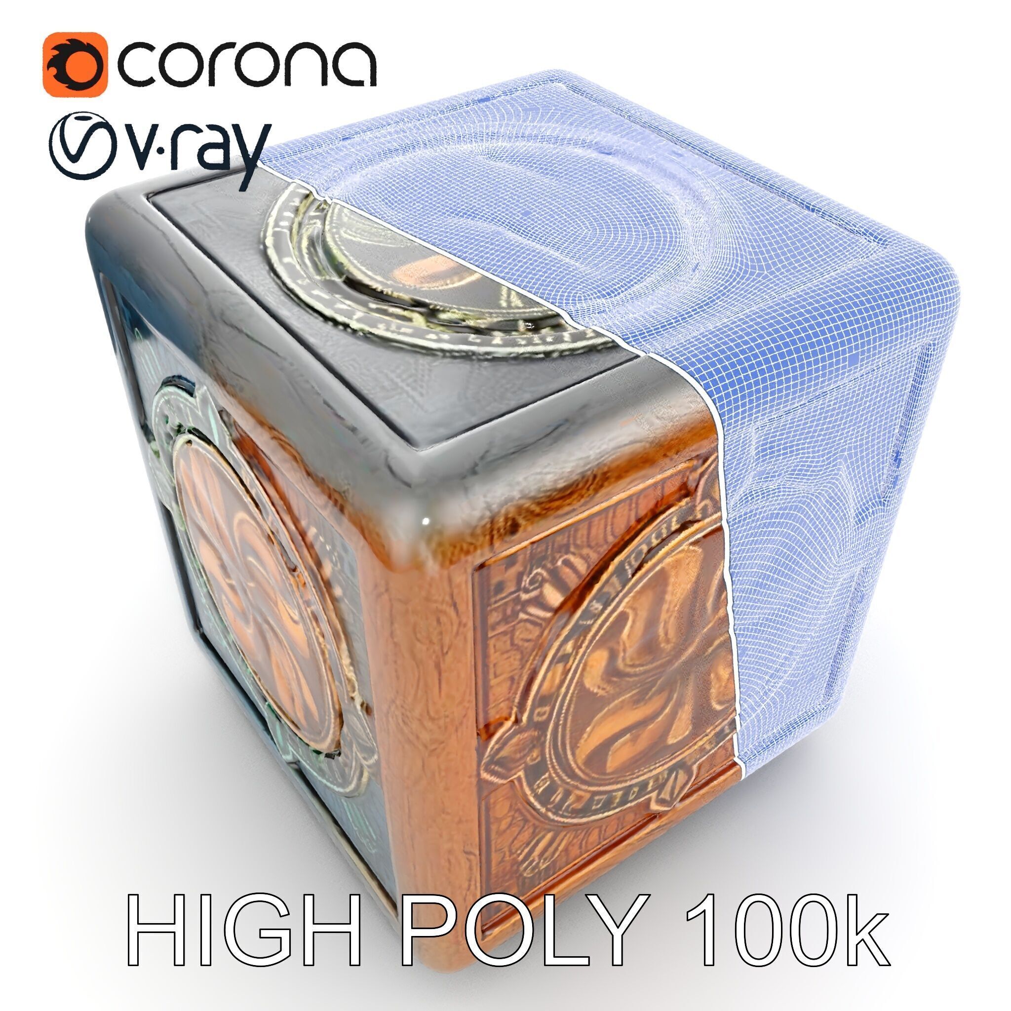 Mystical Artifact Cube model pack Low-poly 3D model_19