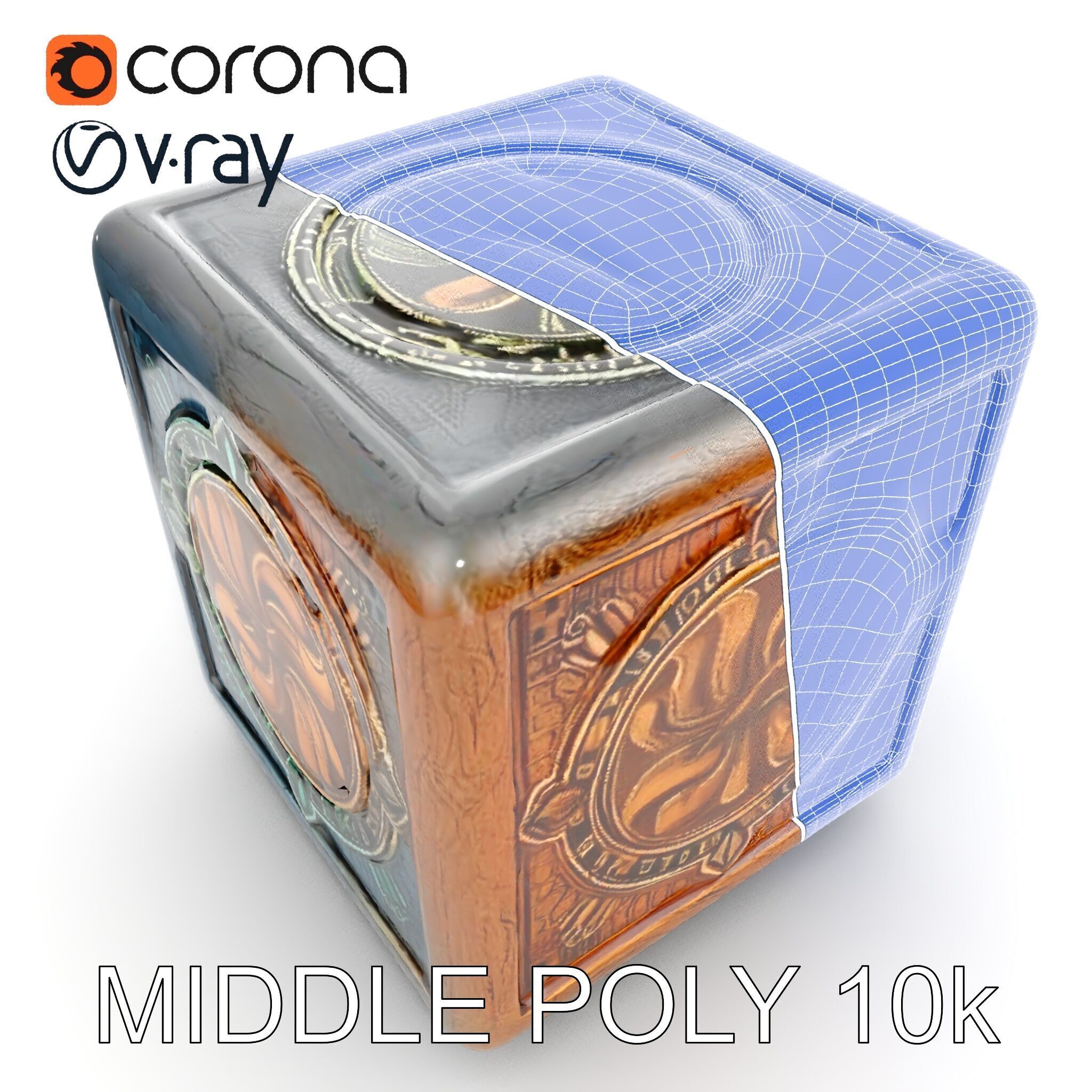 Mystical Artifact Cube model pack Low-poly 3D model_12