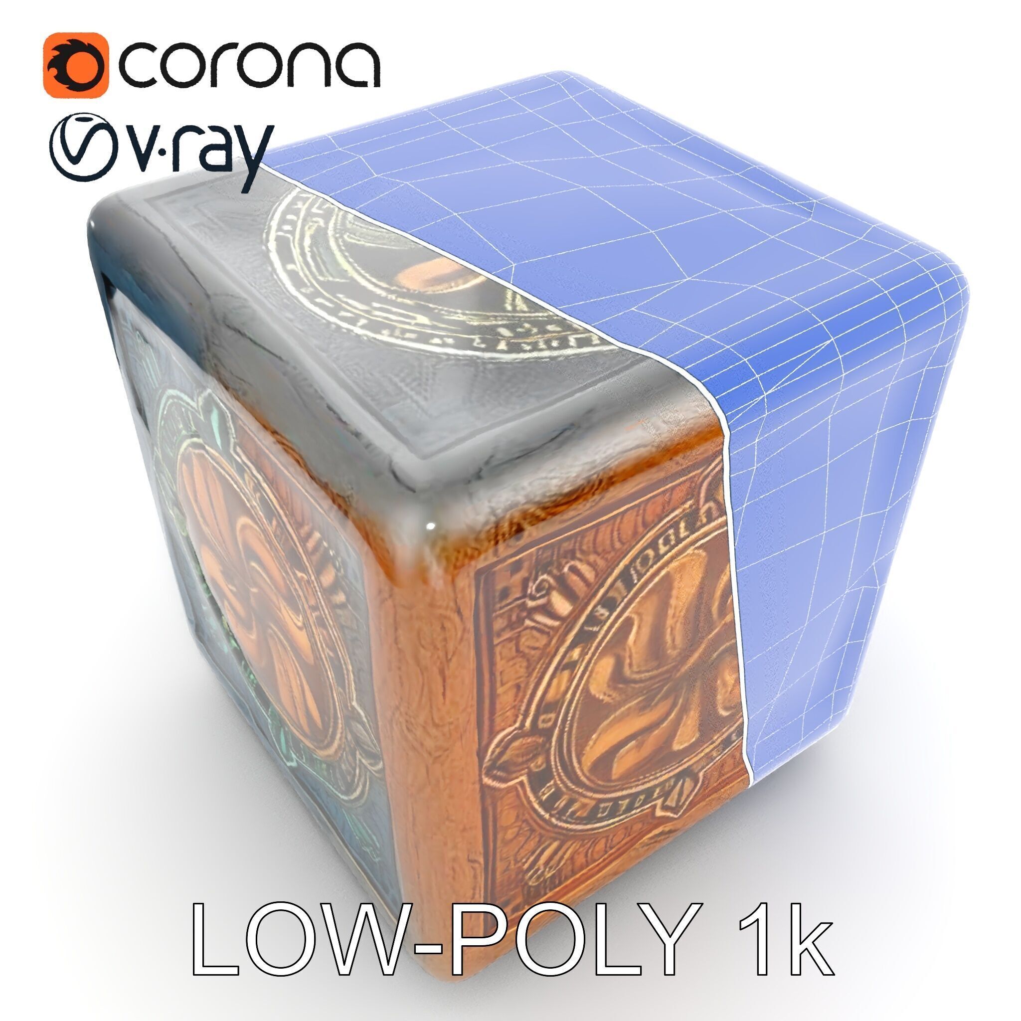 Mystical Artifact Cube model pack Low-poly 3D model_33