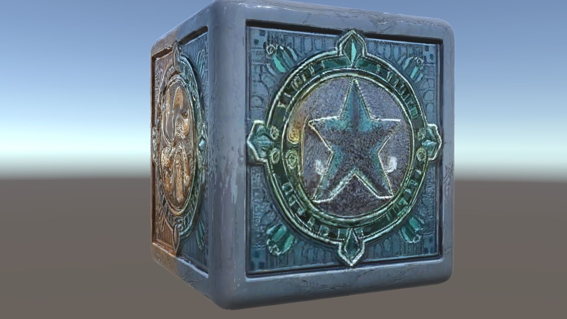 Mystical Artifact Cube model pack Low-poly 3D model_6