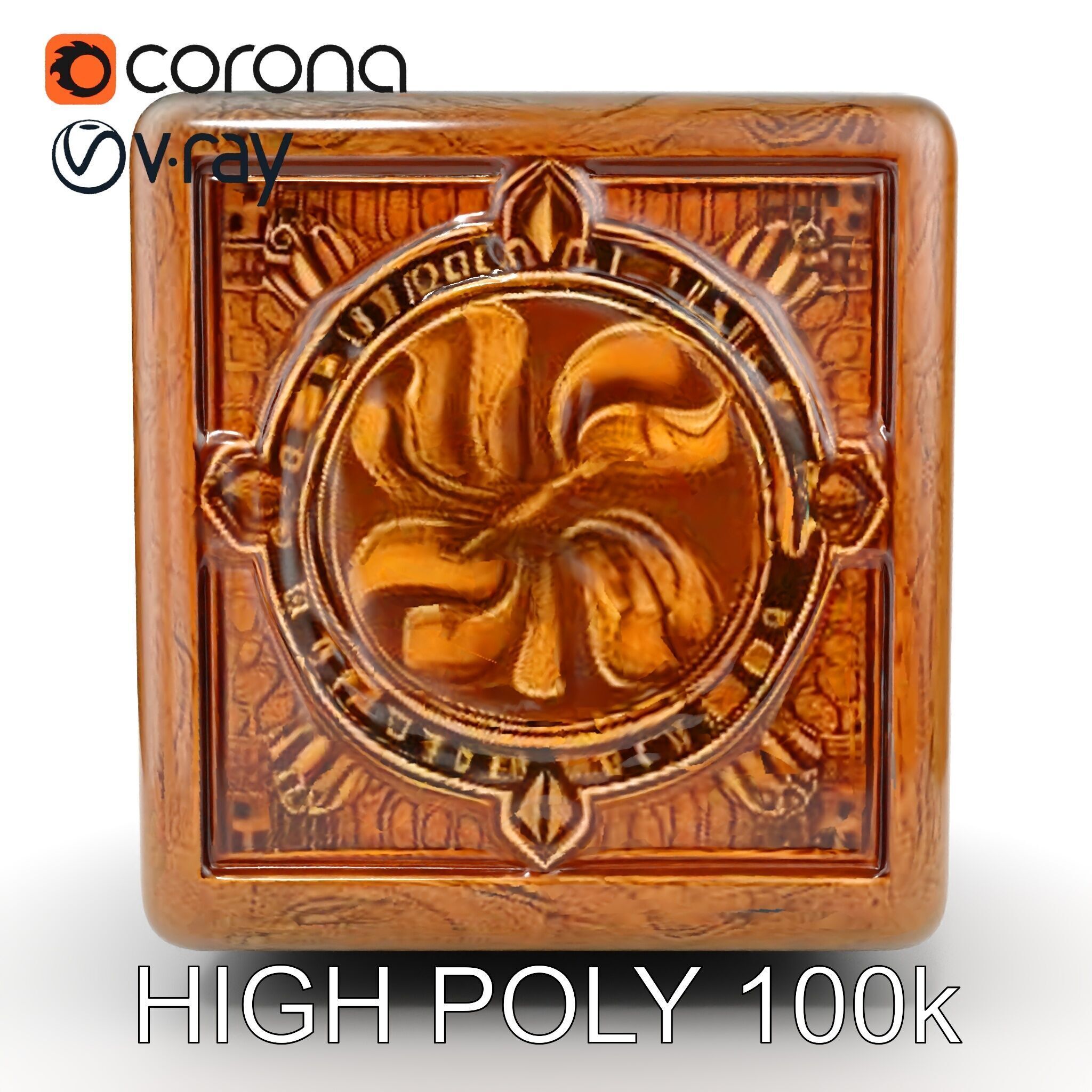 Mystical Artifact Cube model pack Low-poly 3D model_25