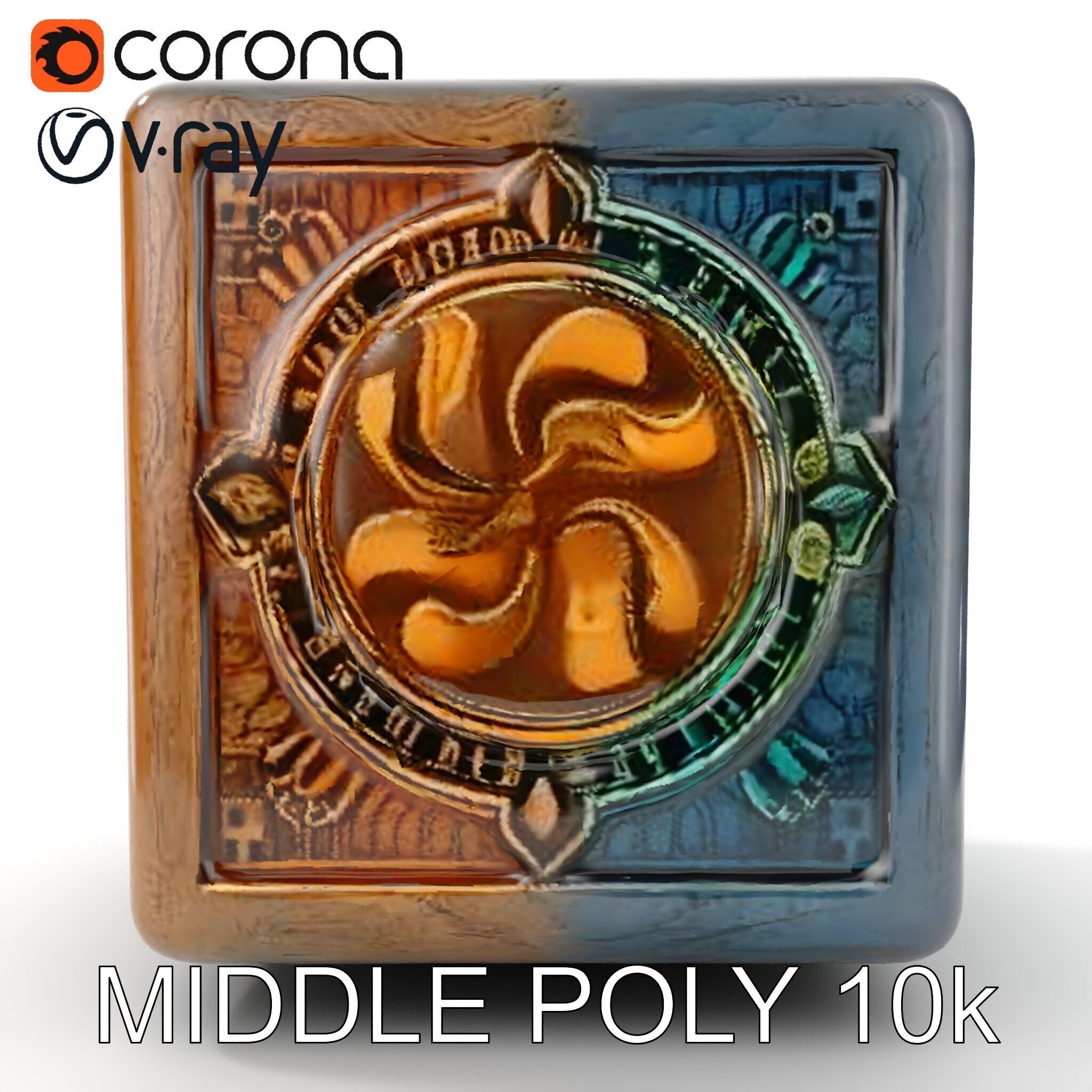 Mystical Artifact Cube model pack Low-poly 3D model_20