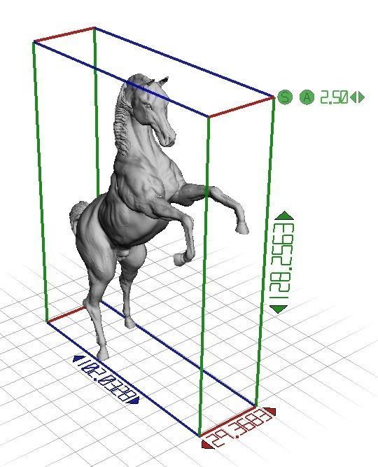 Arabic Horse in prancing position 3D print model_6