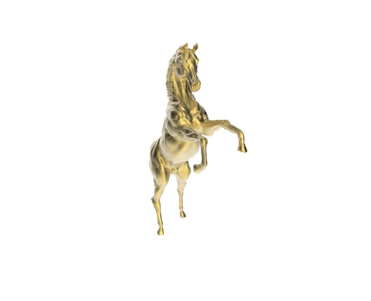Arabic Horse in prancing position 3D print model_4