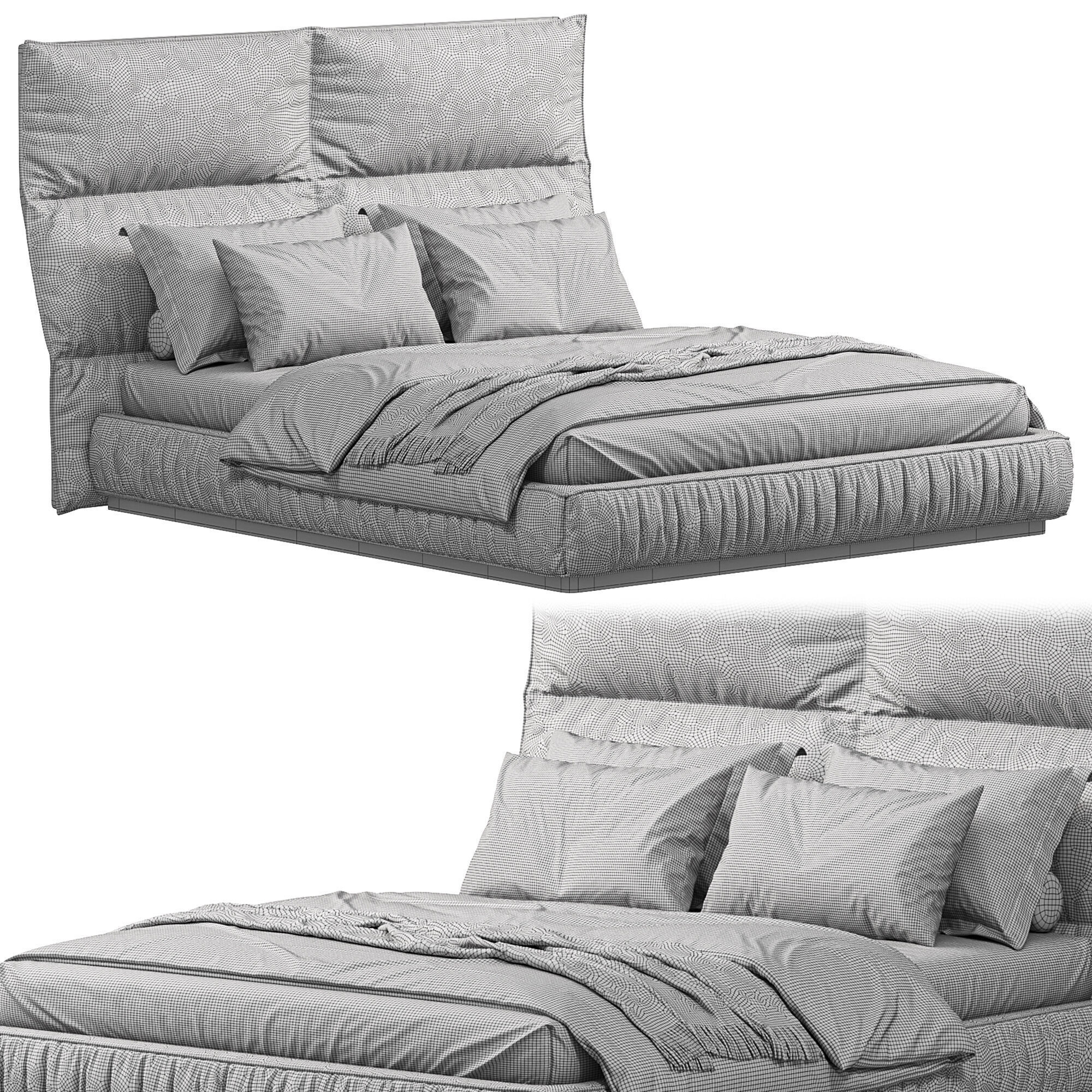 PALAU REGULAR Bed 3D model_2