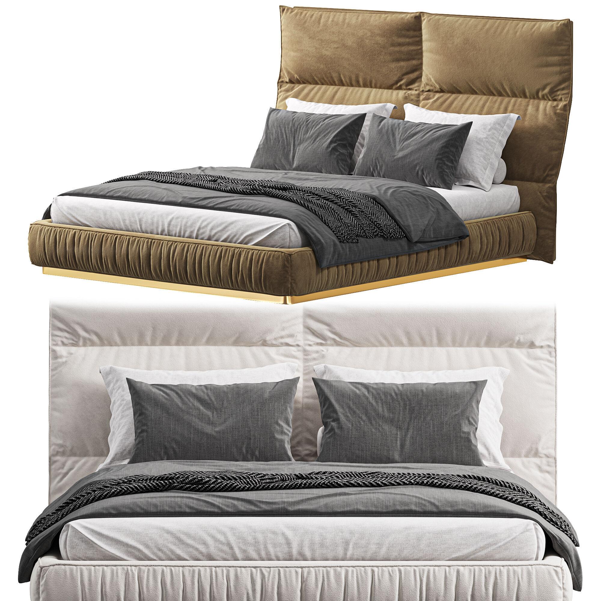 PALAU REGULAR Bed 3D model_1