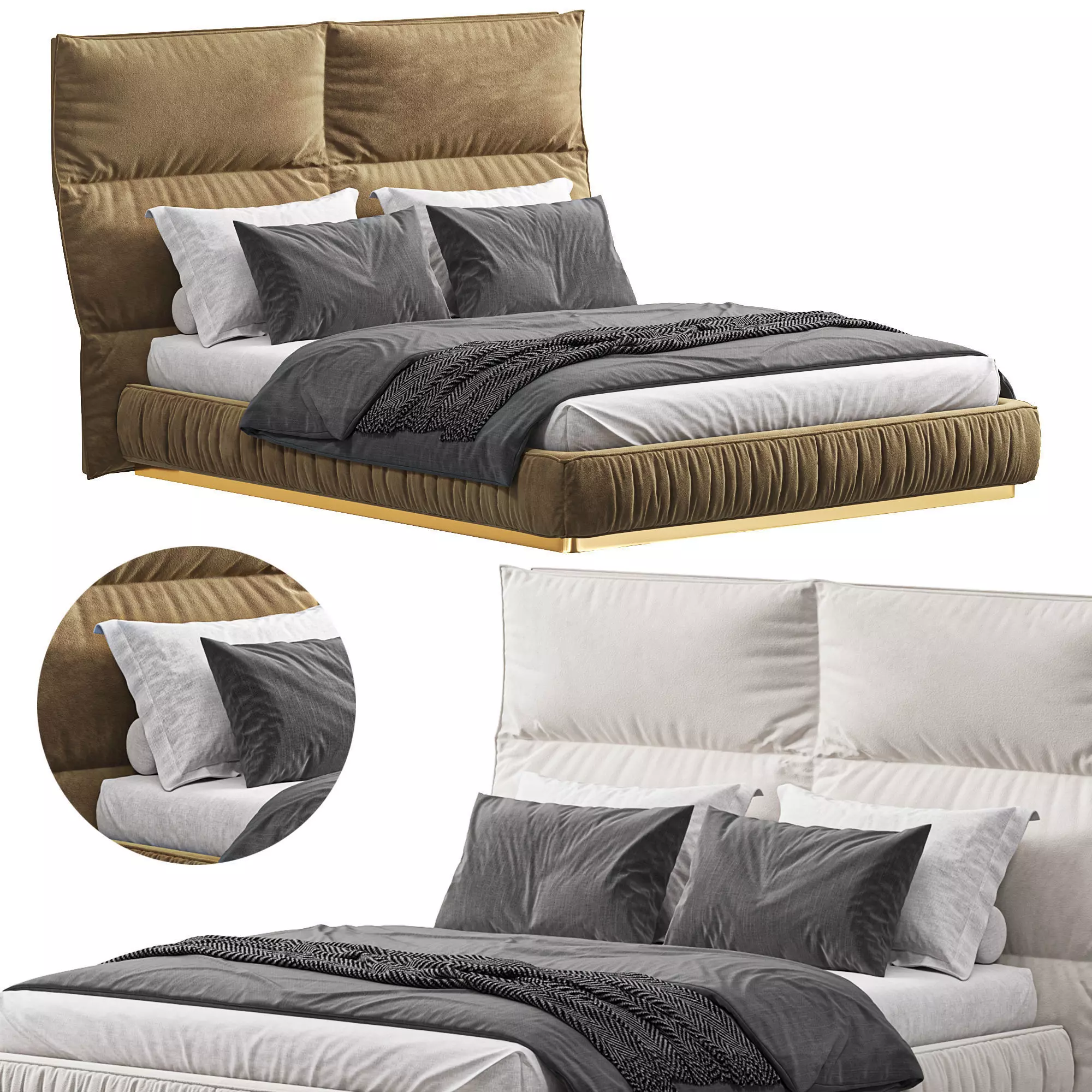 PALAU REGULAR Bed 3D model_0