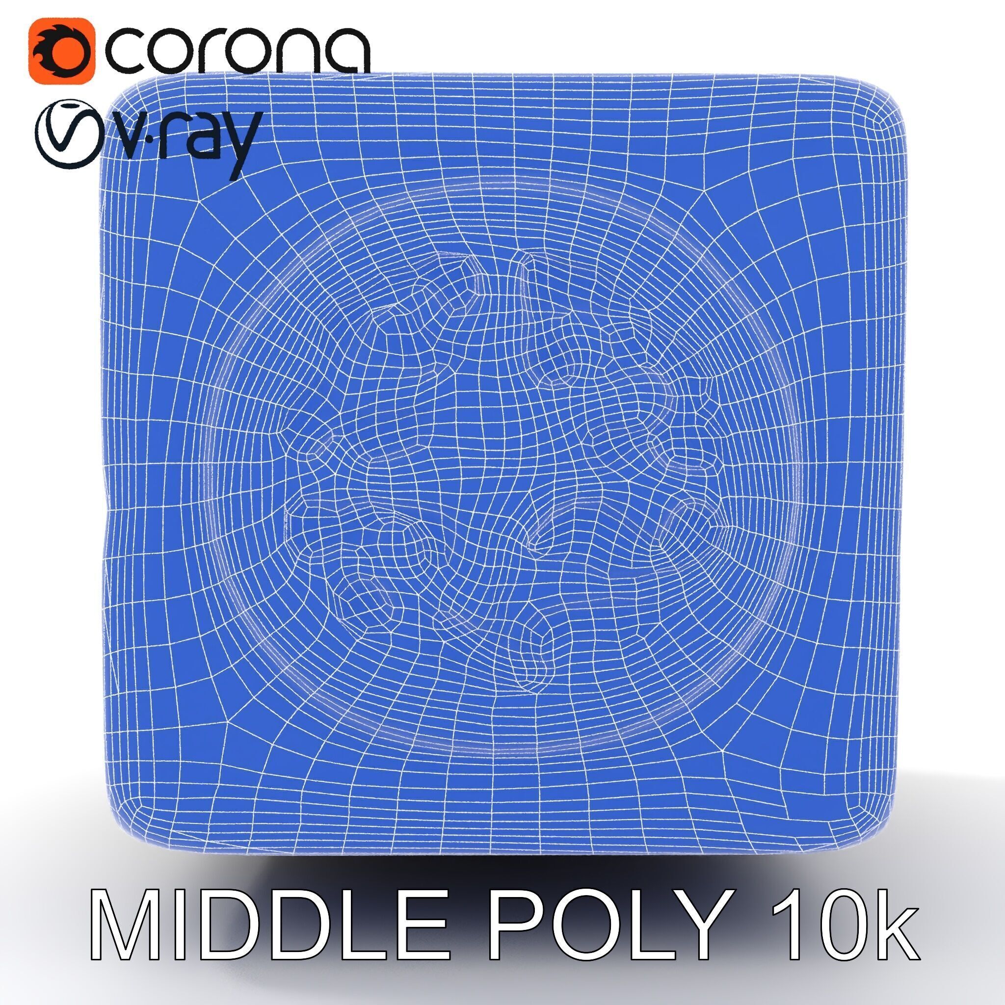 Ornamental Cube Decorative Model Pack Low-poly 3D model_28