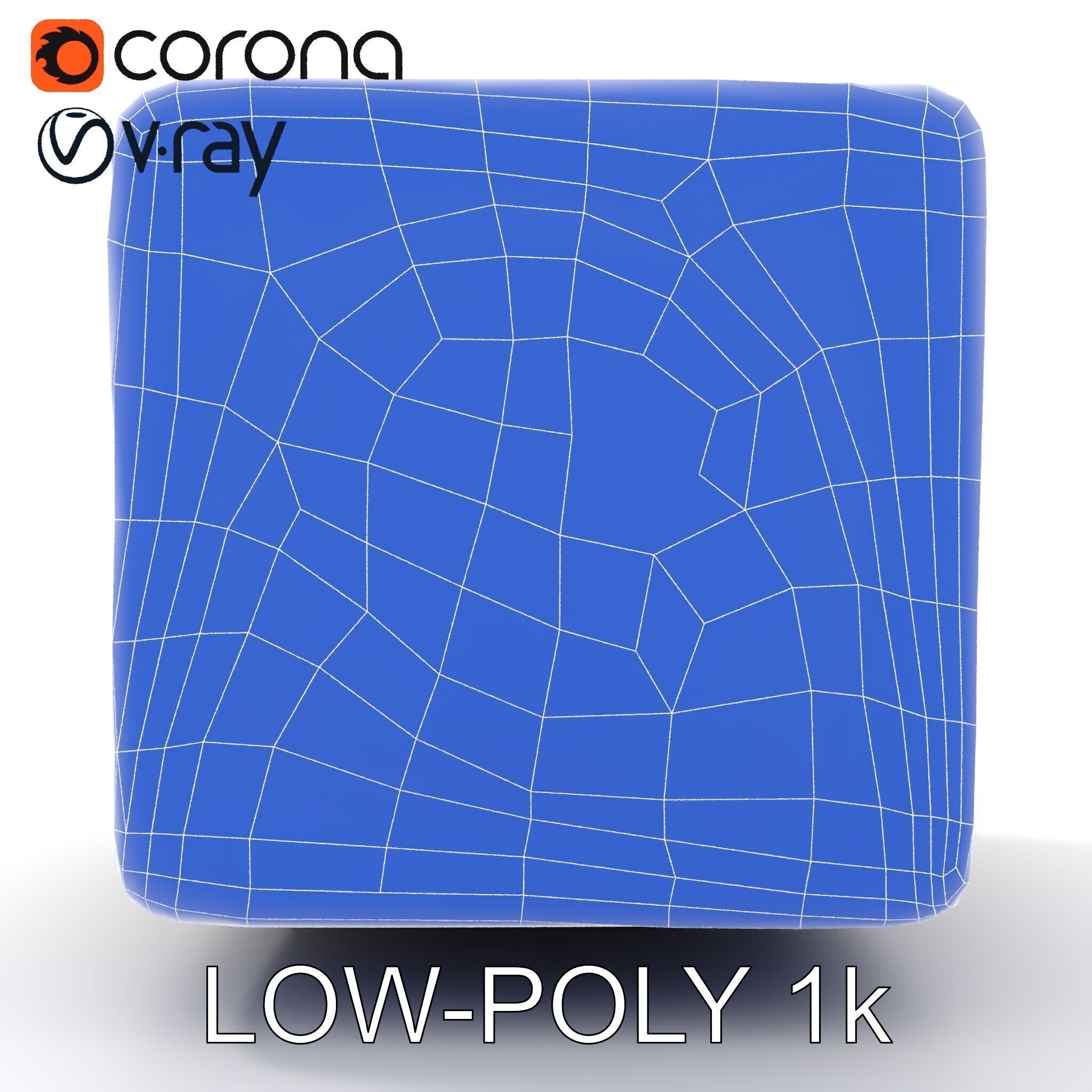 Ornamental Cube Decorative Model Pack Low-poly 3D model_32