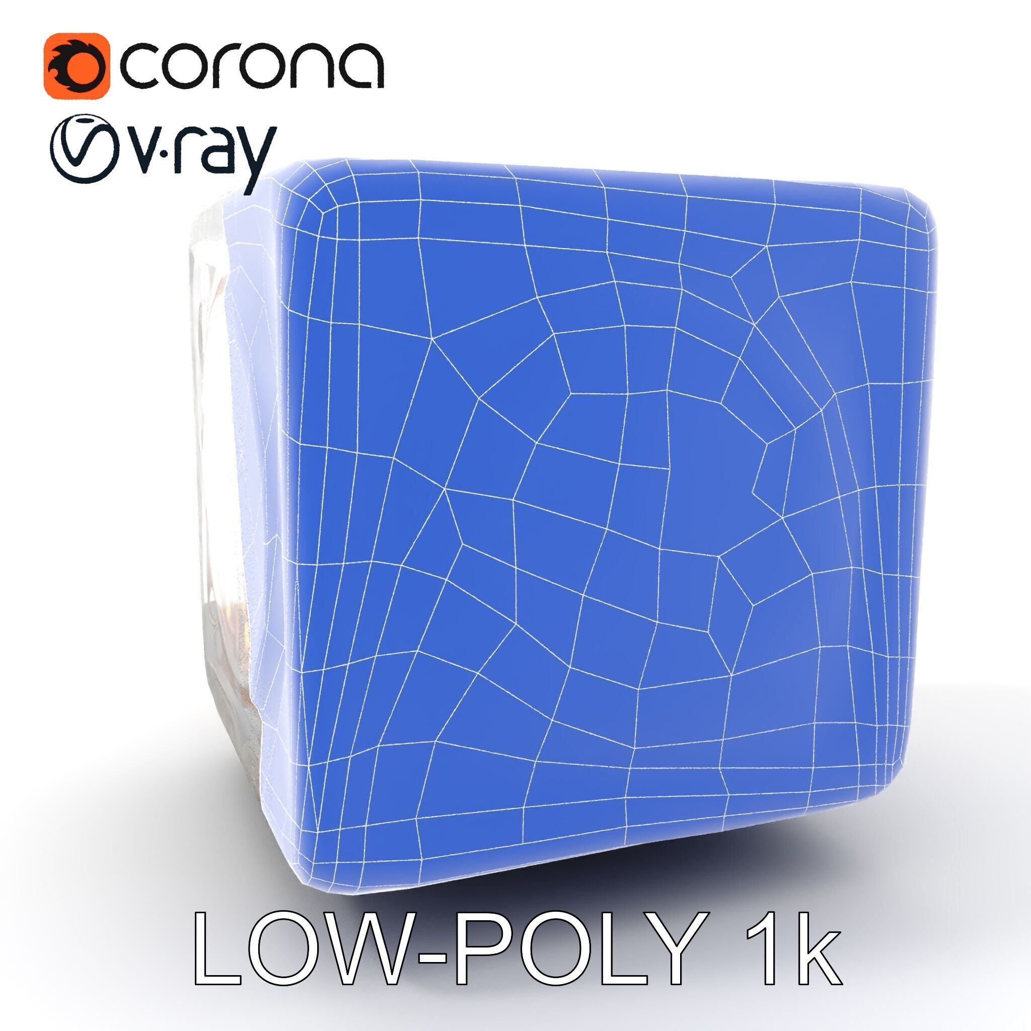 Ornamental Cube Decorative Model Pack Low-poly 3D model_16