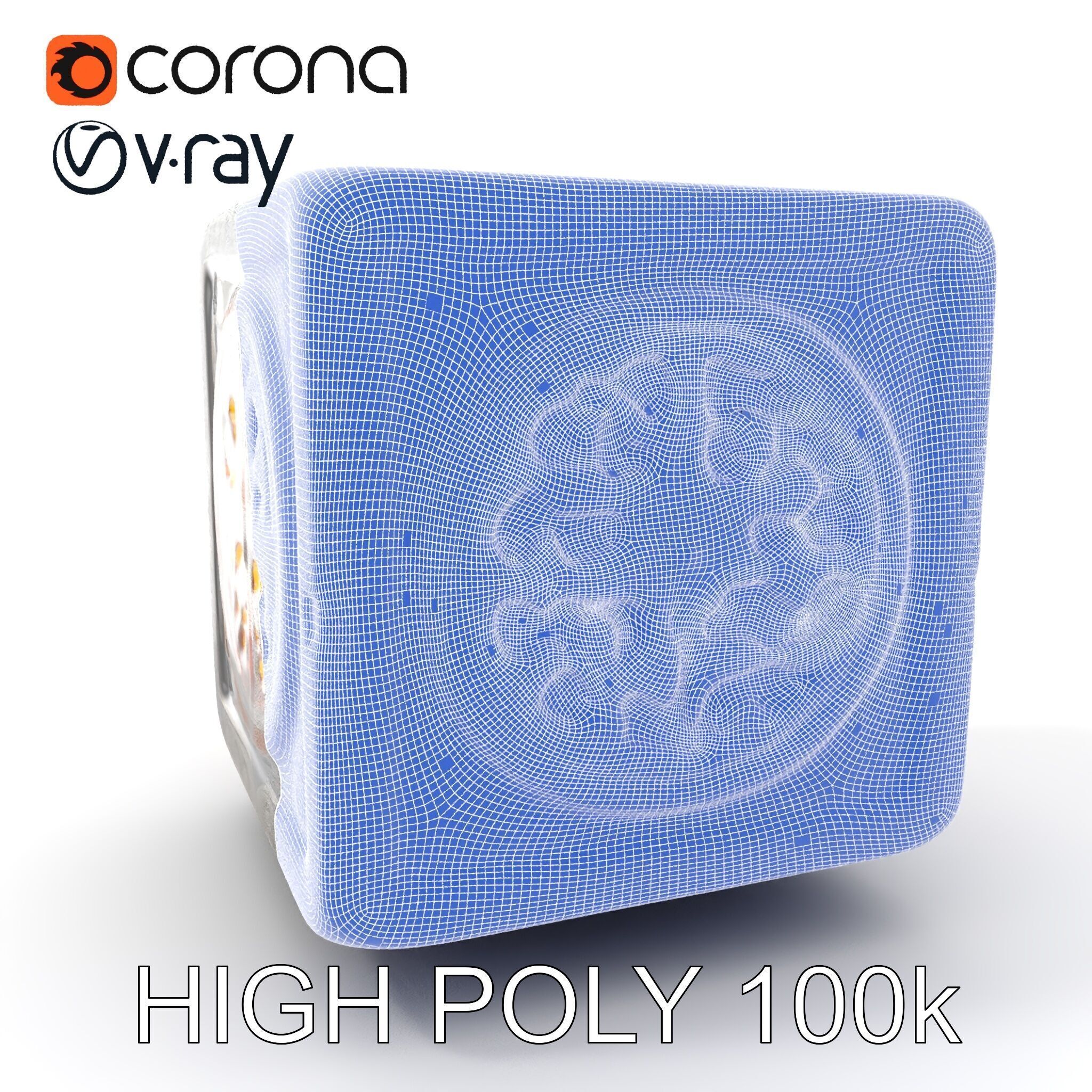 Ornamental Cube Decorative Model Pack Low-poly 3D model_5