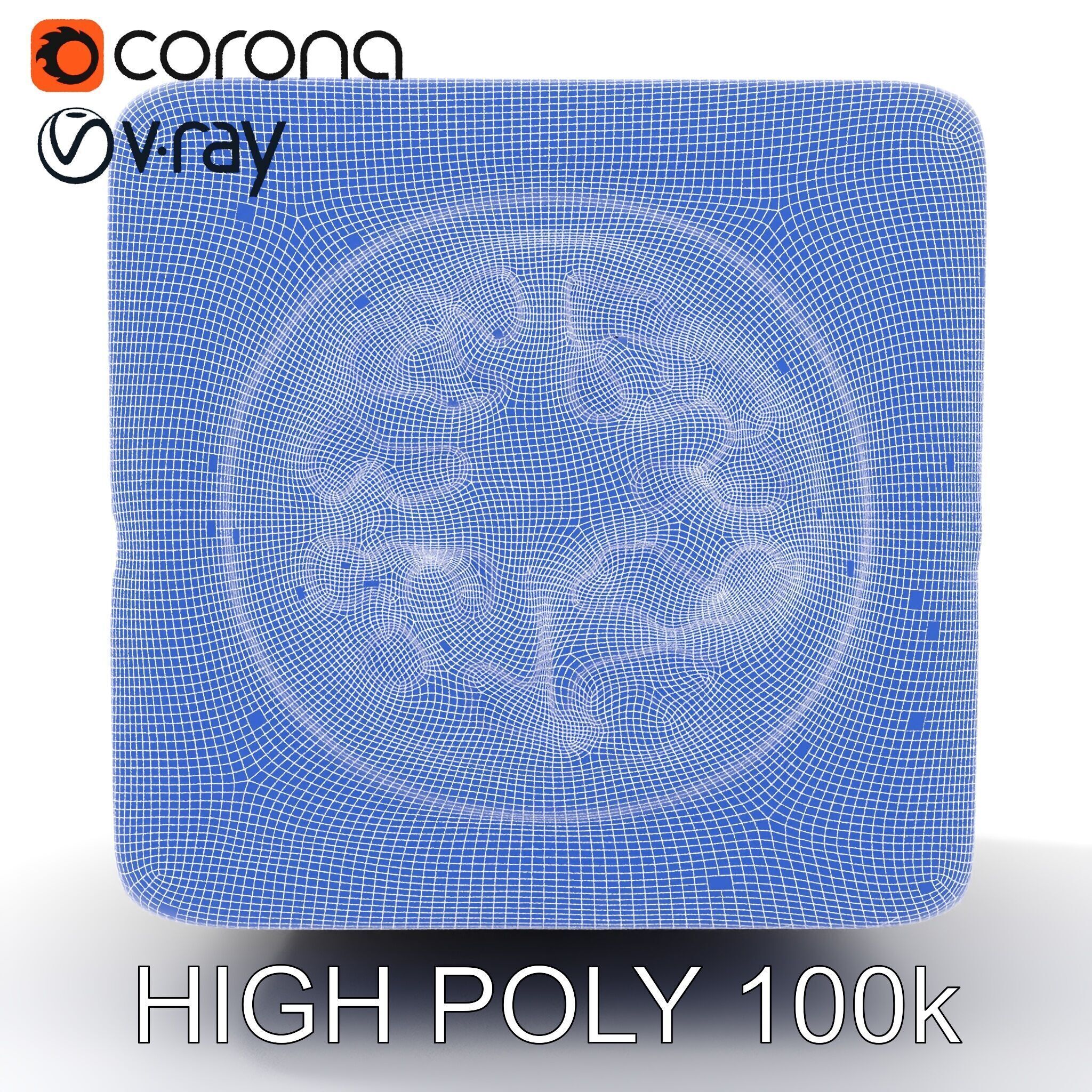 Ornamental Cube Decorative Model Pack Low-poly 3D model_36