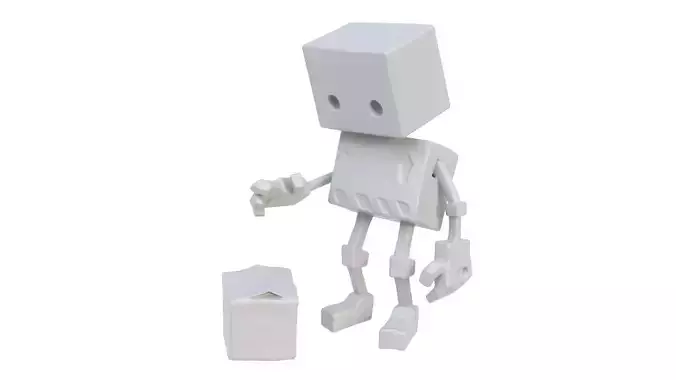 Robot Loader Statuette 3D model