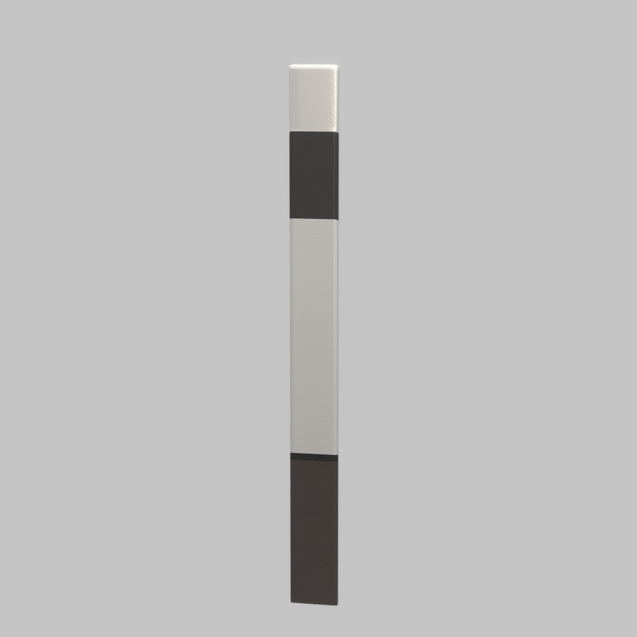 Delineator posts with white reflectors L Low-poly 3D model_26
