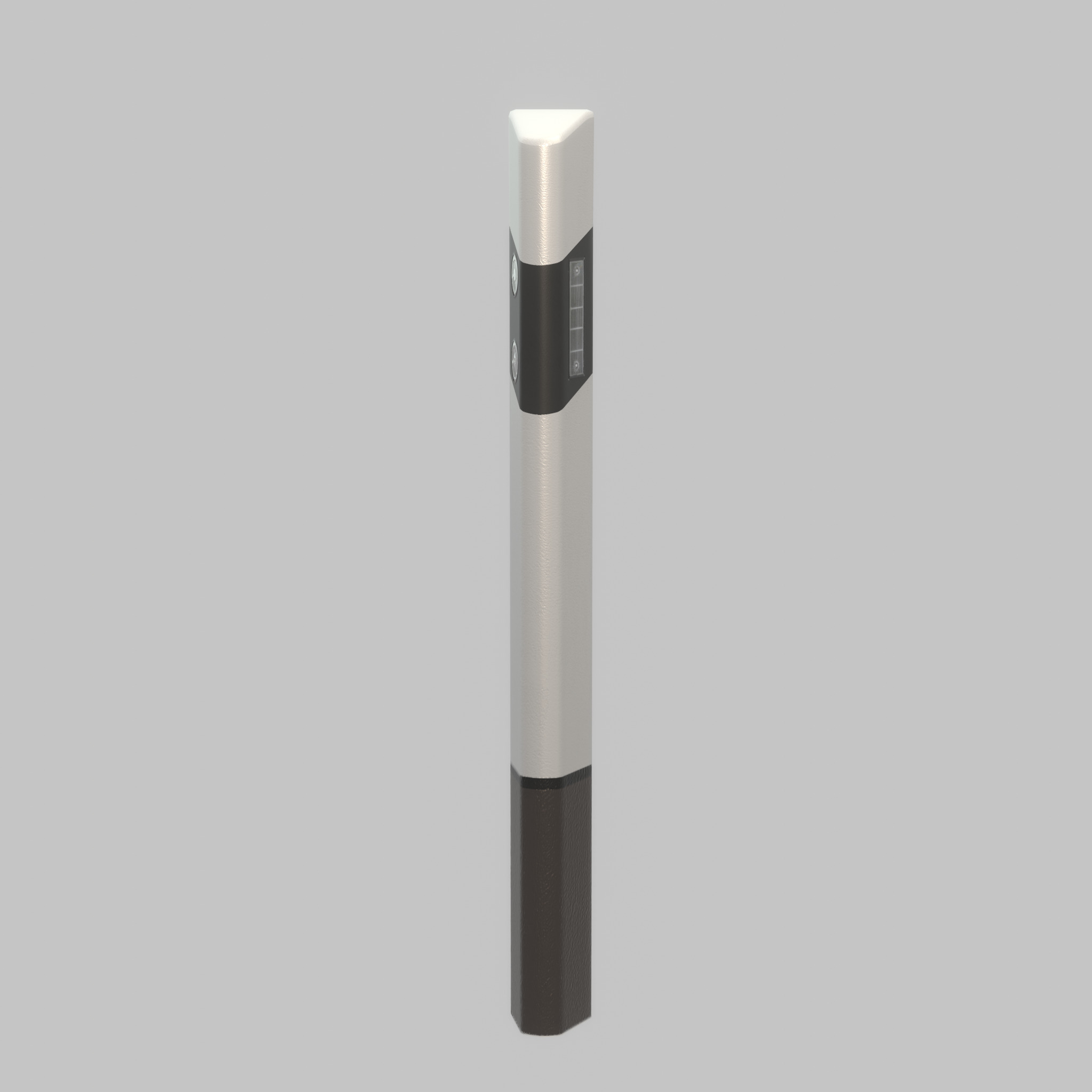 Delineator posts with white reflectors L Low-poly 3D model_50